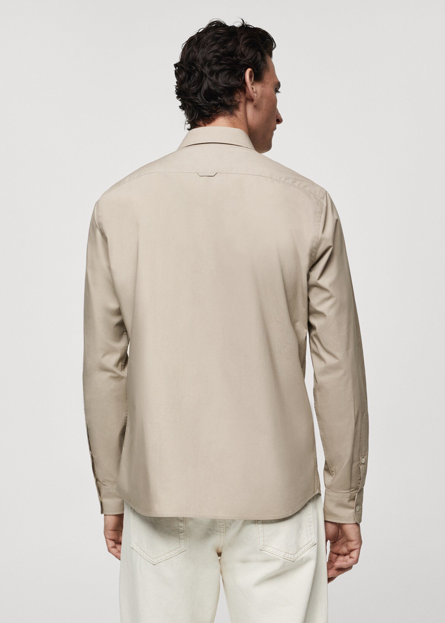 Chest-pocket cotton shirt - Reverse of the article