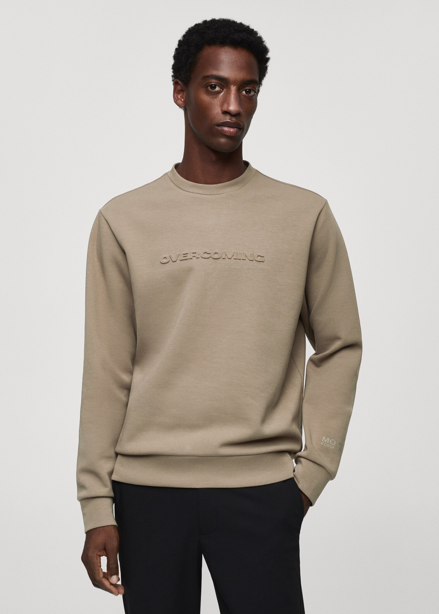 Quick-dry embossed sweatshirt - Medium plane