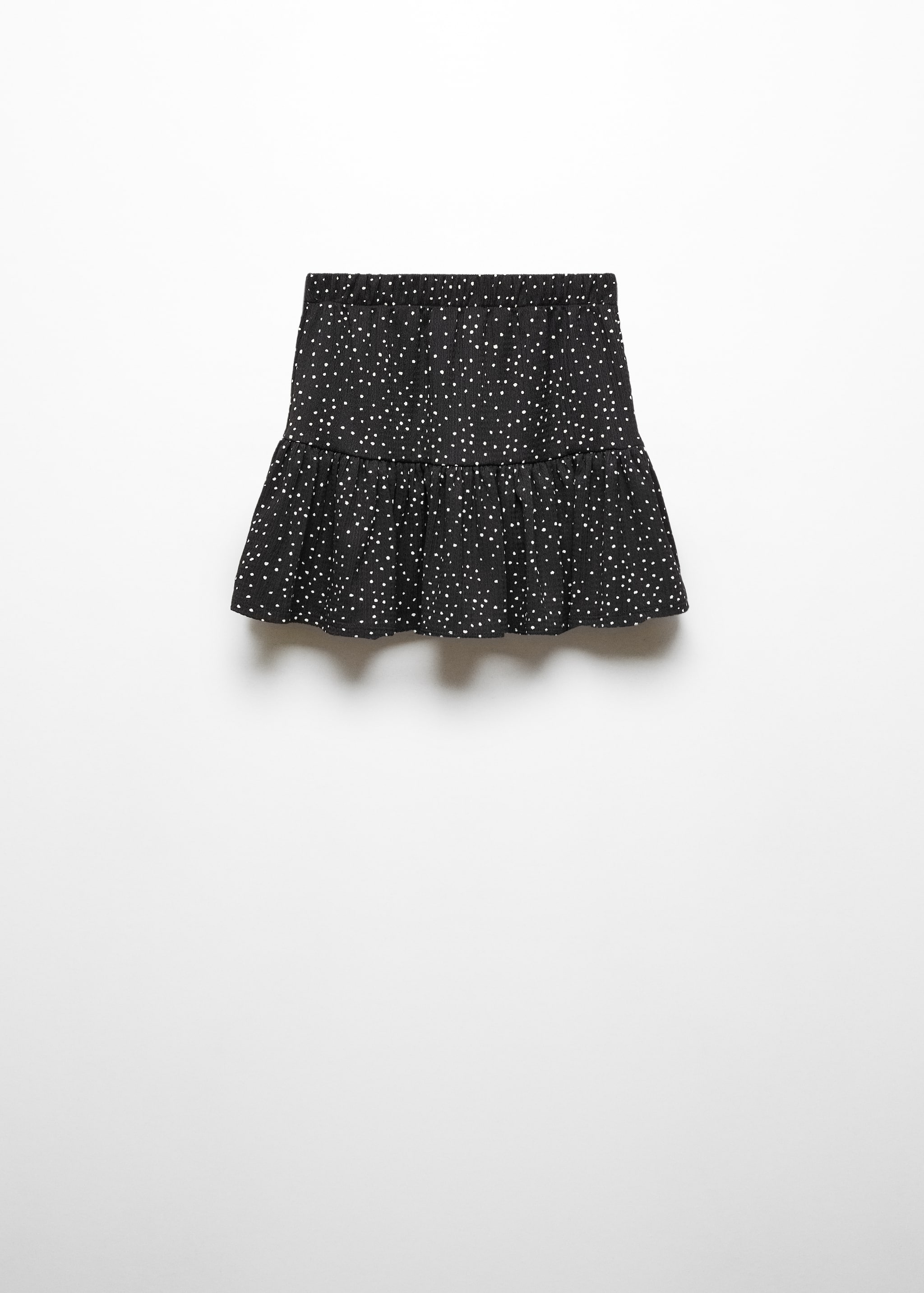 Ruffled polka dot skirt - Reverse of the article