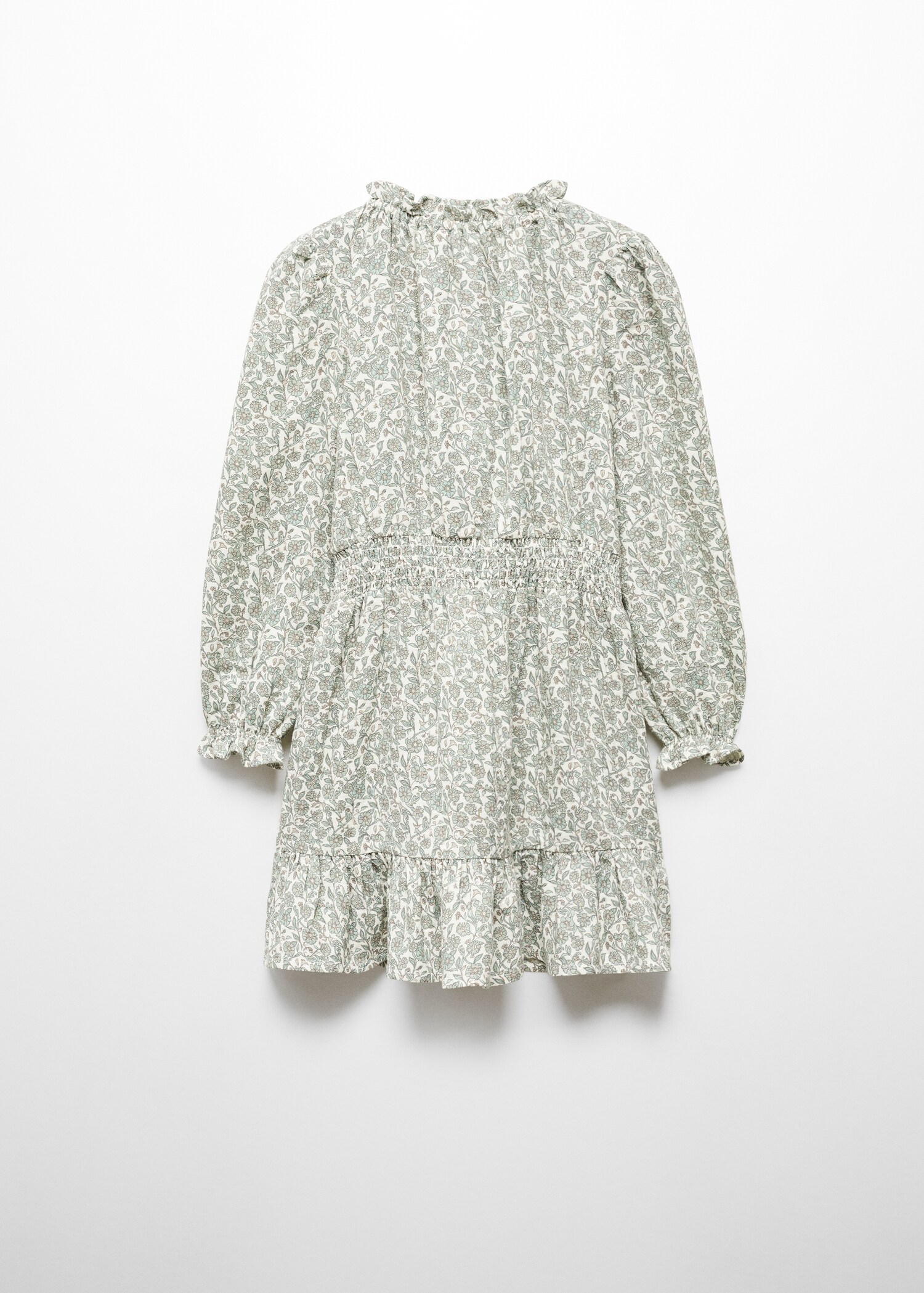 Robe imprimée à volants - Verso de l’article