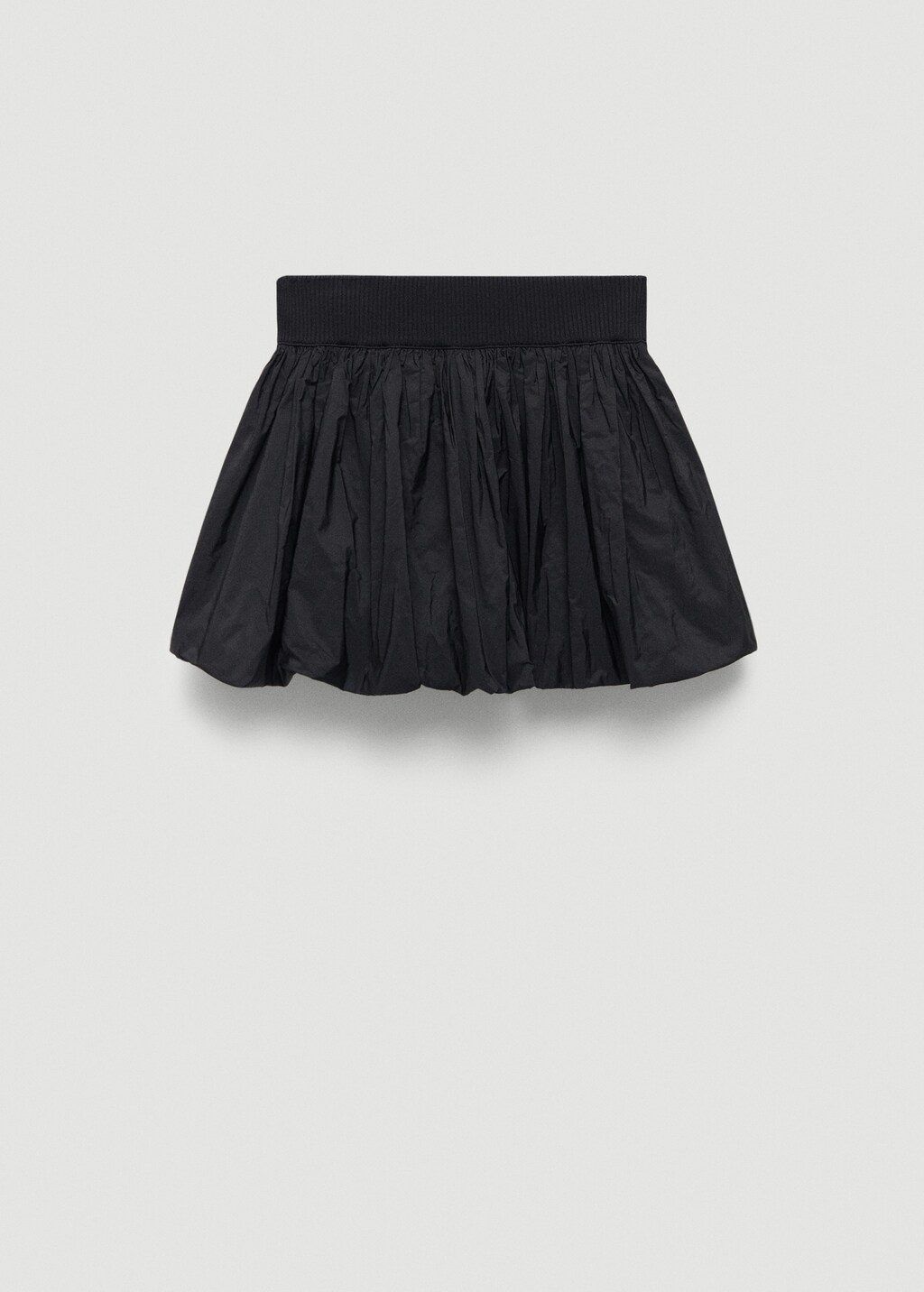 Mini-skirt with ruffed hem