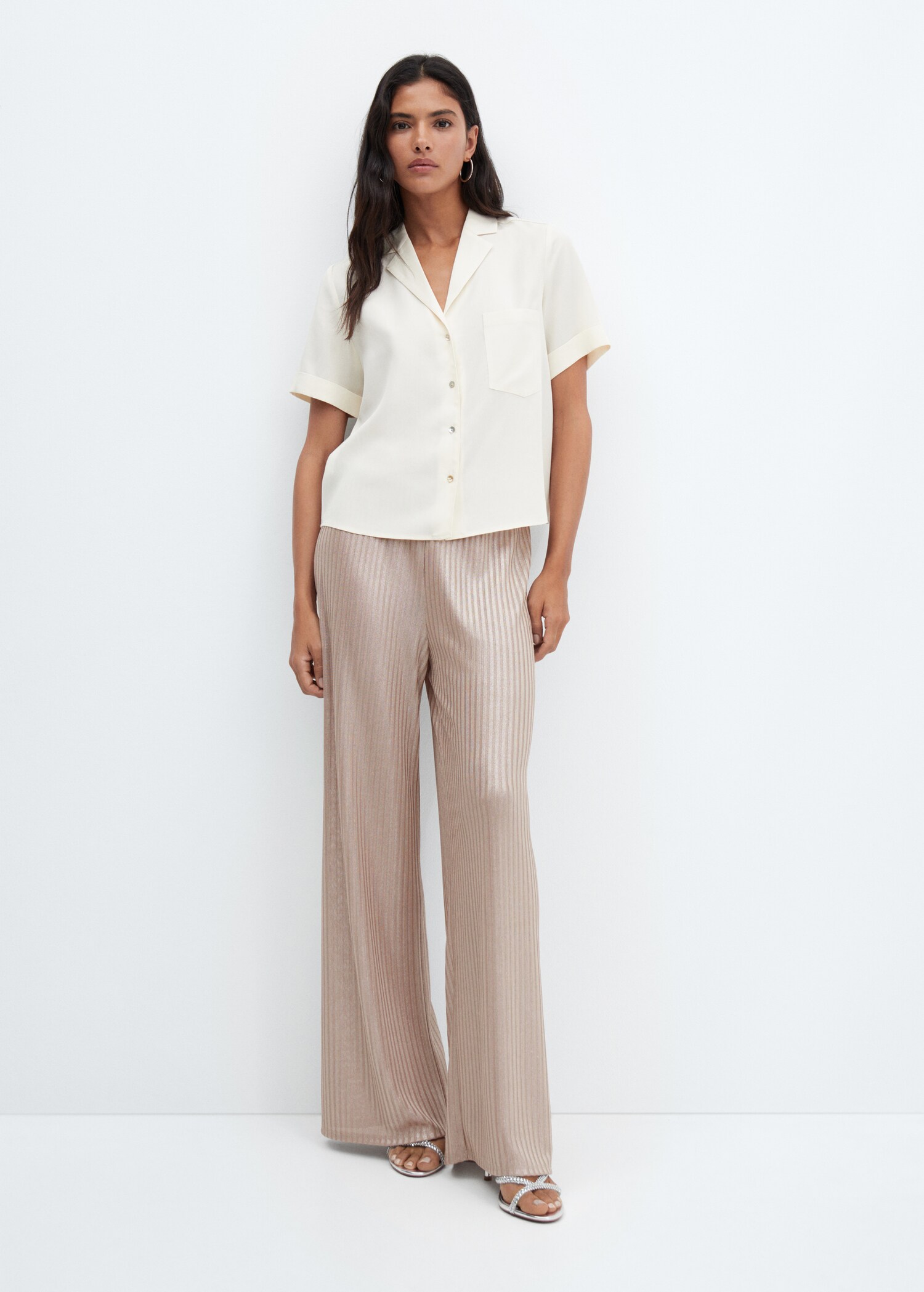 Pantalon wideleg taille élastique - Détail de l'article 2