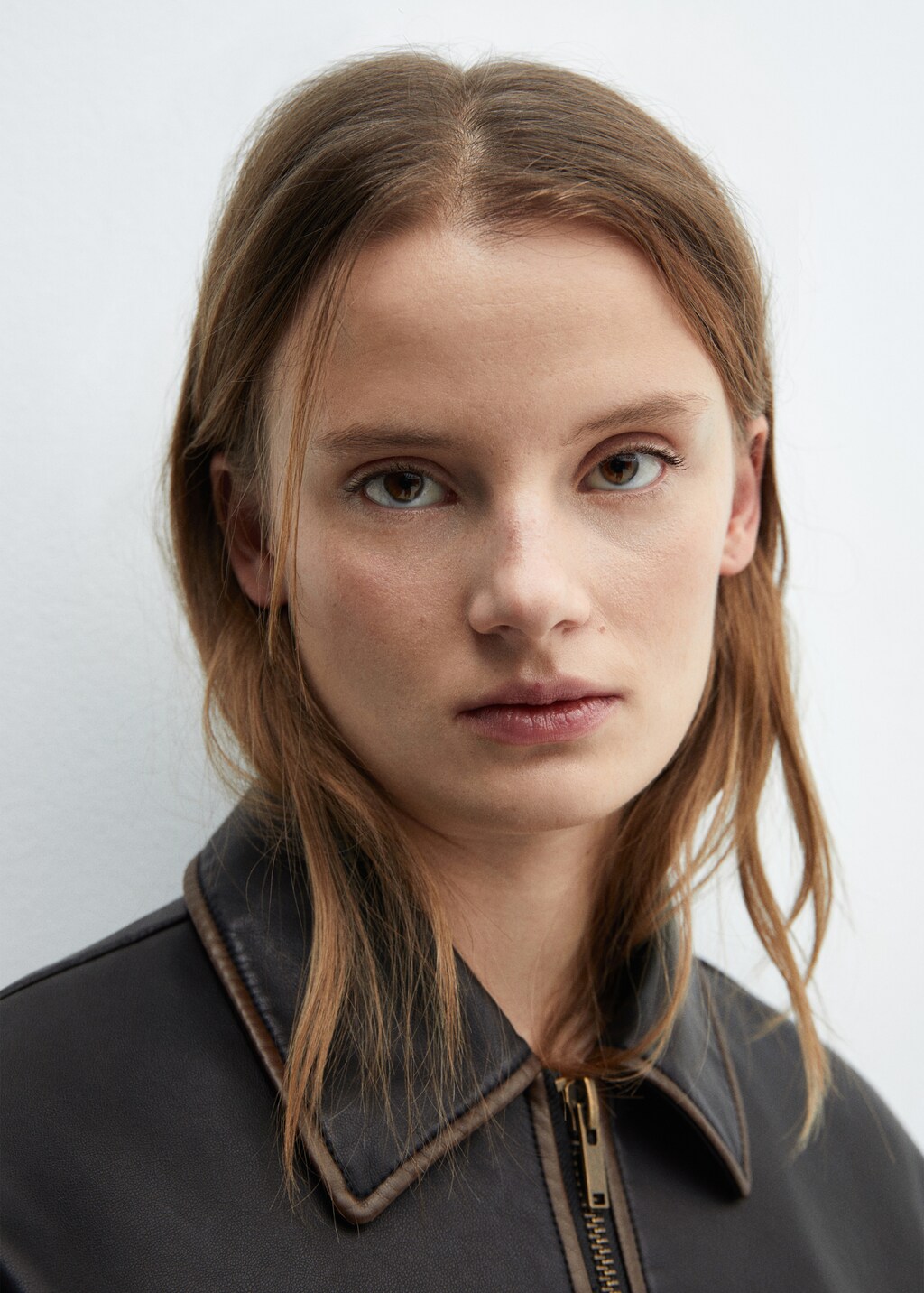 Worn leather effect jacket - Women | MANGO Montenegro Worn leather effect jacket - Women | MANGO Montenegro