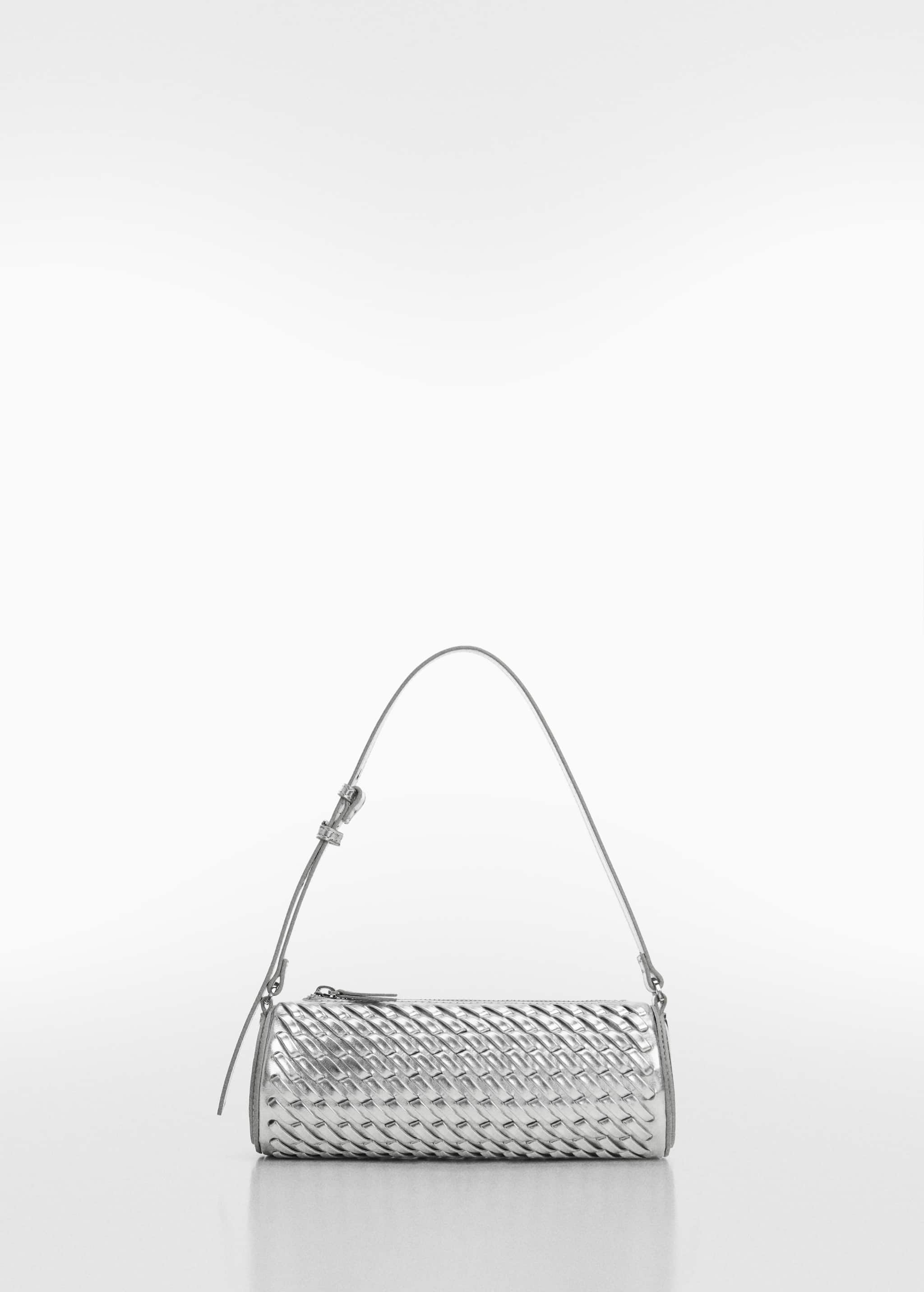 Цилиндрическая плетеная сумка - Изделие без модели