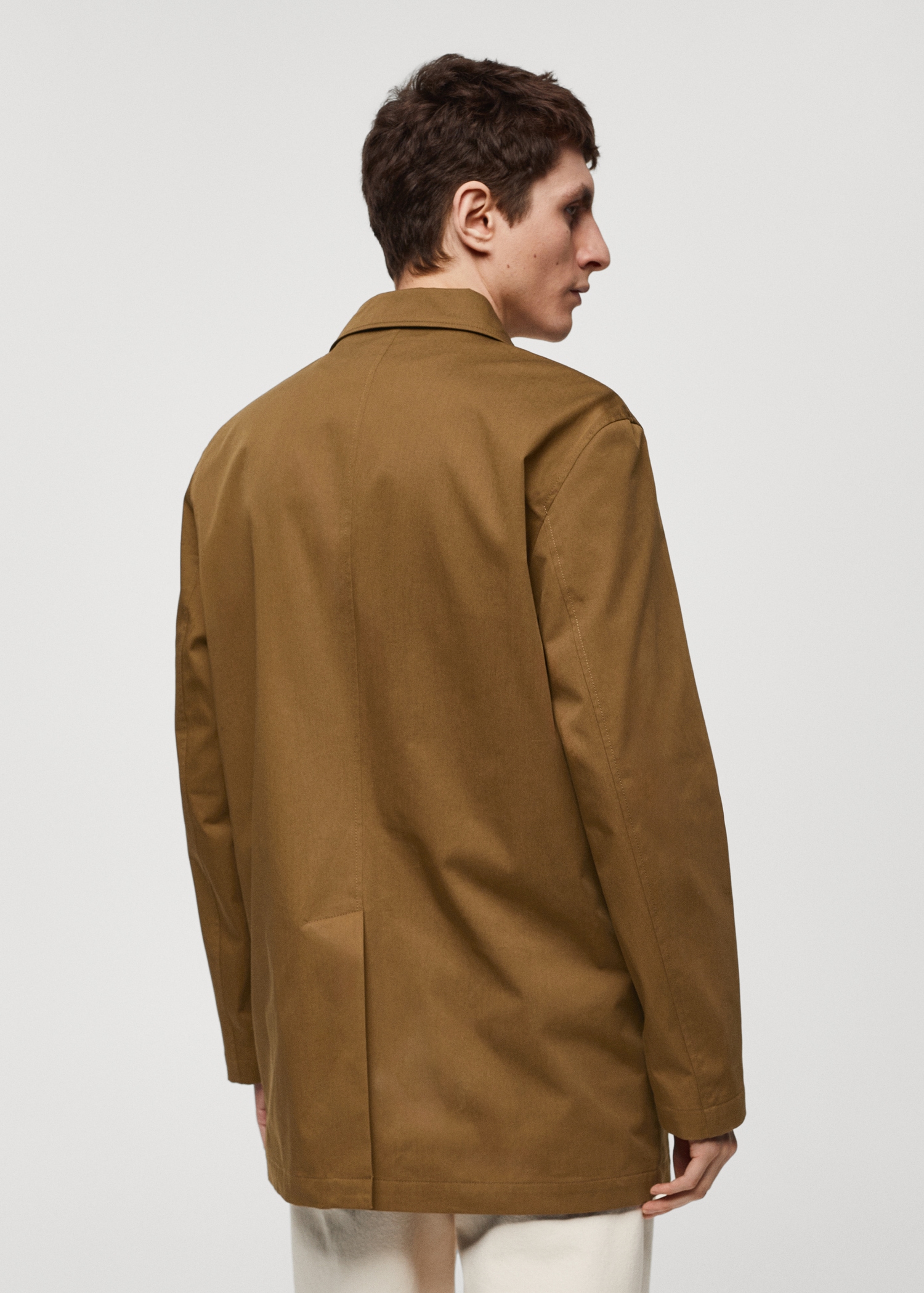 Relaxed-fit cotton jacket - Reverse of the article