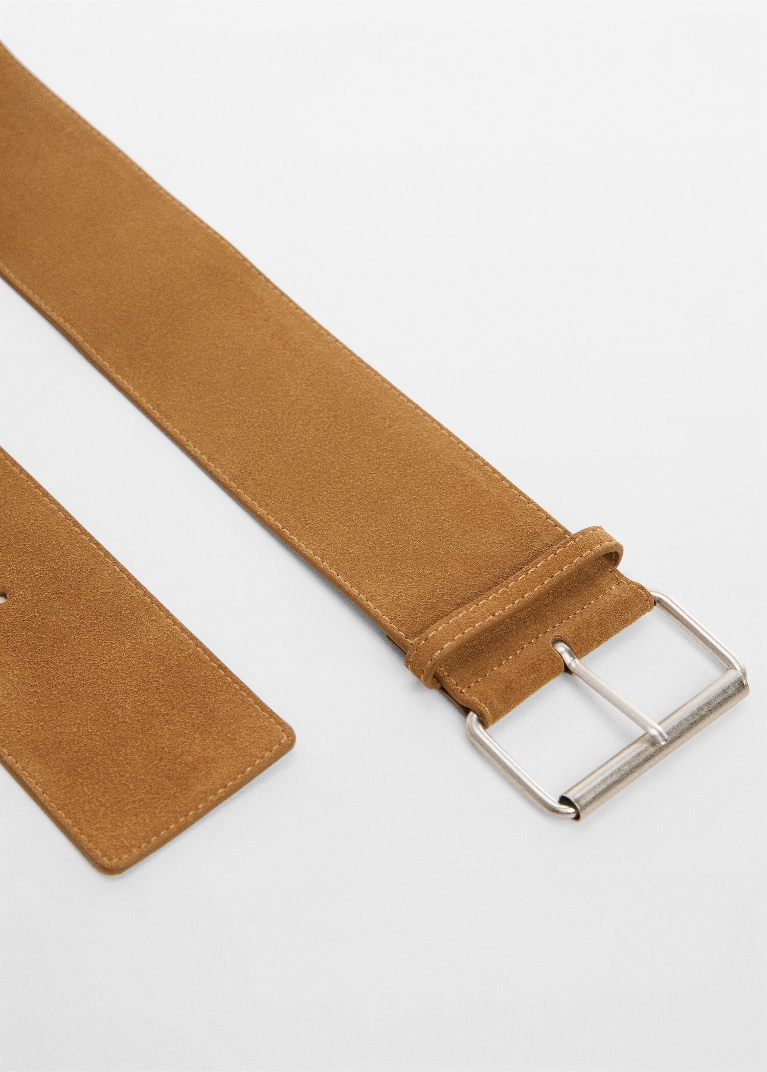 Wide leather belt - Medium plane