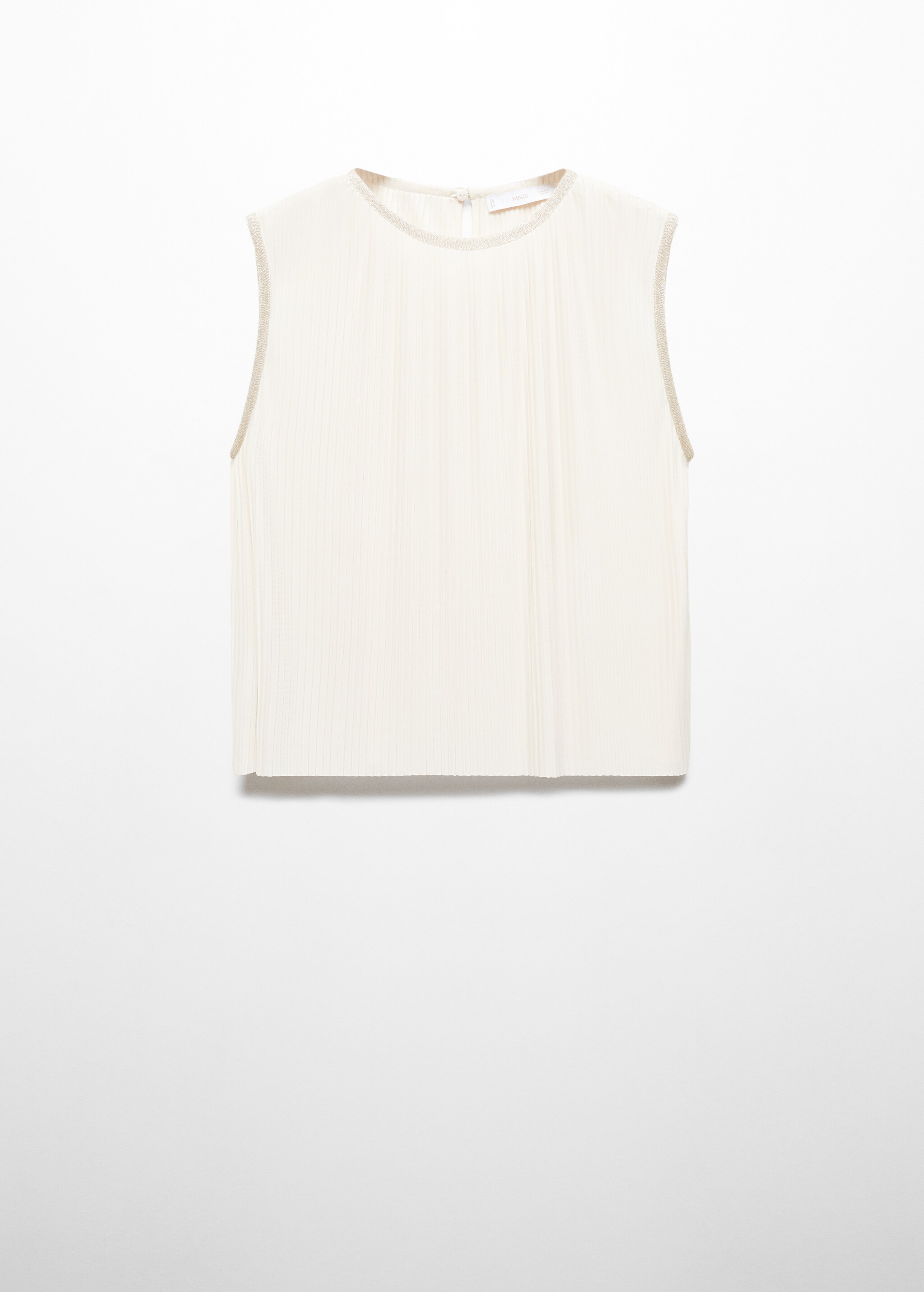 Sleeveless pleated top - Article without model
