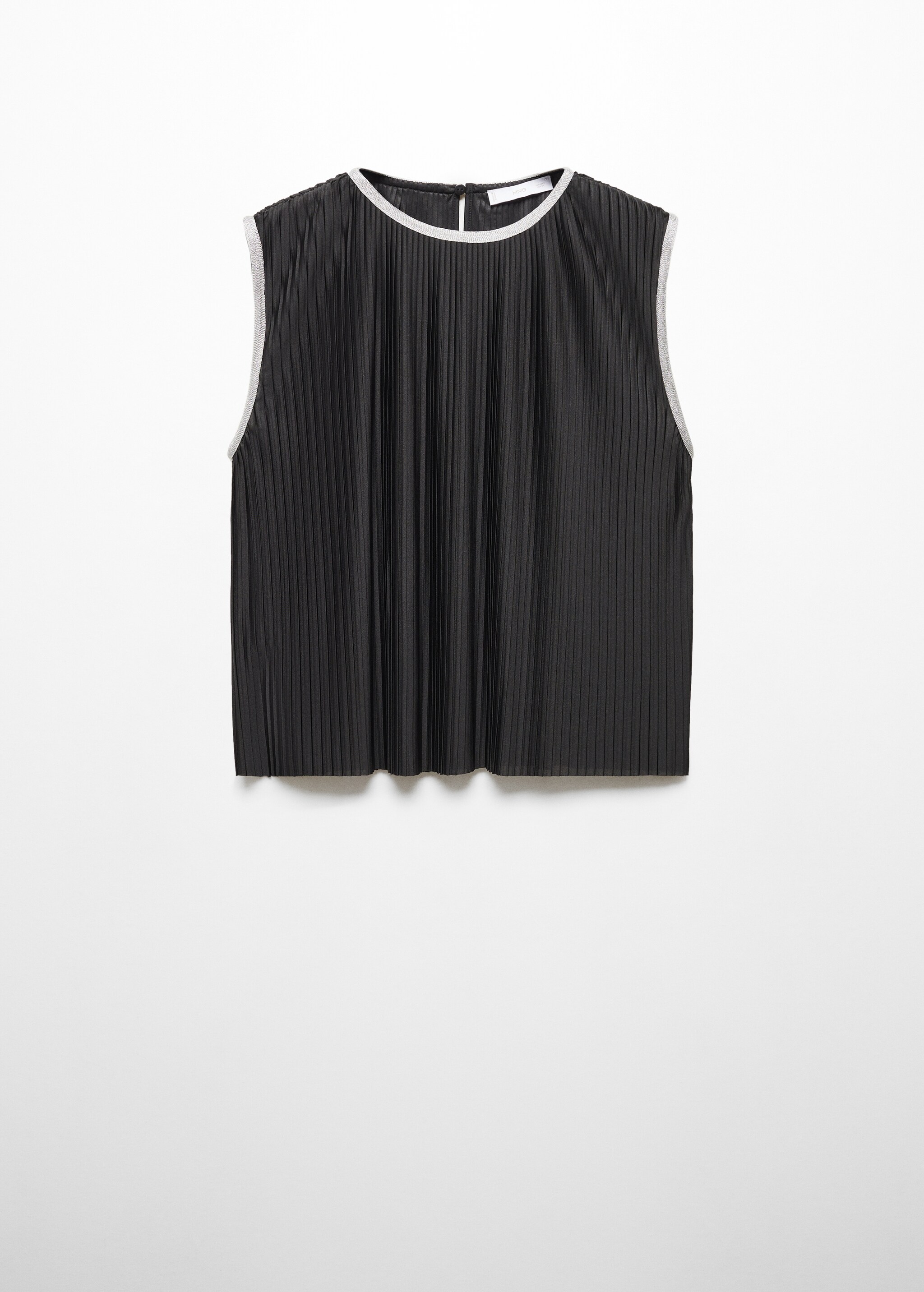 Sleeveless pleated top - Article without model