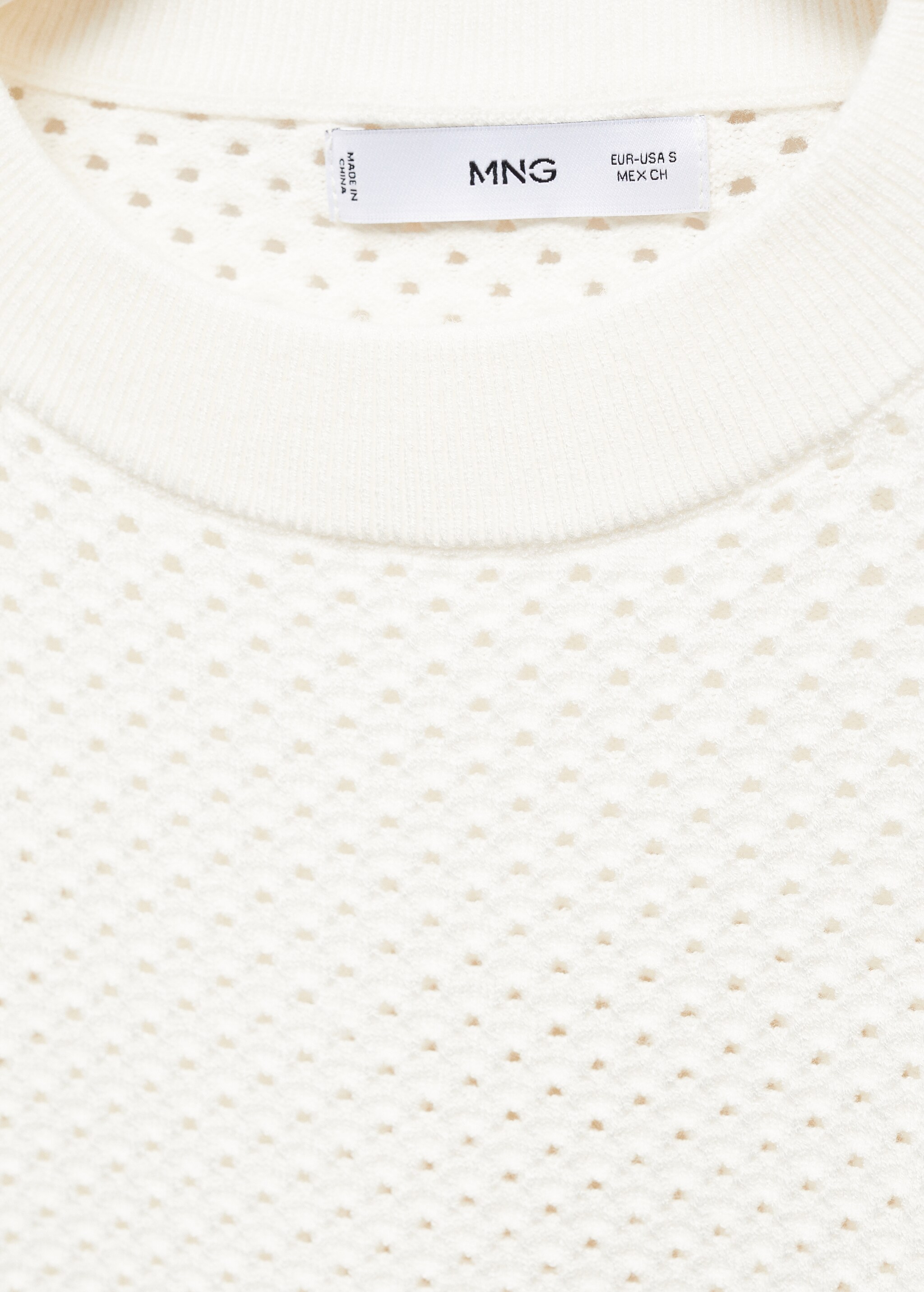 Round-neck openwork sweater - Details of the article 8