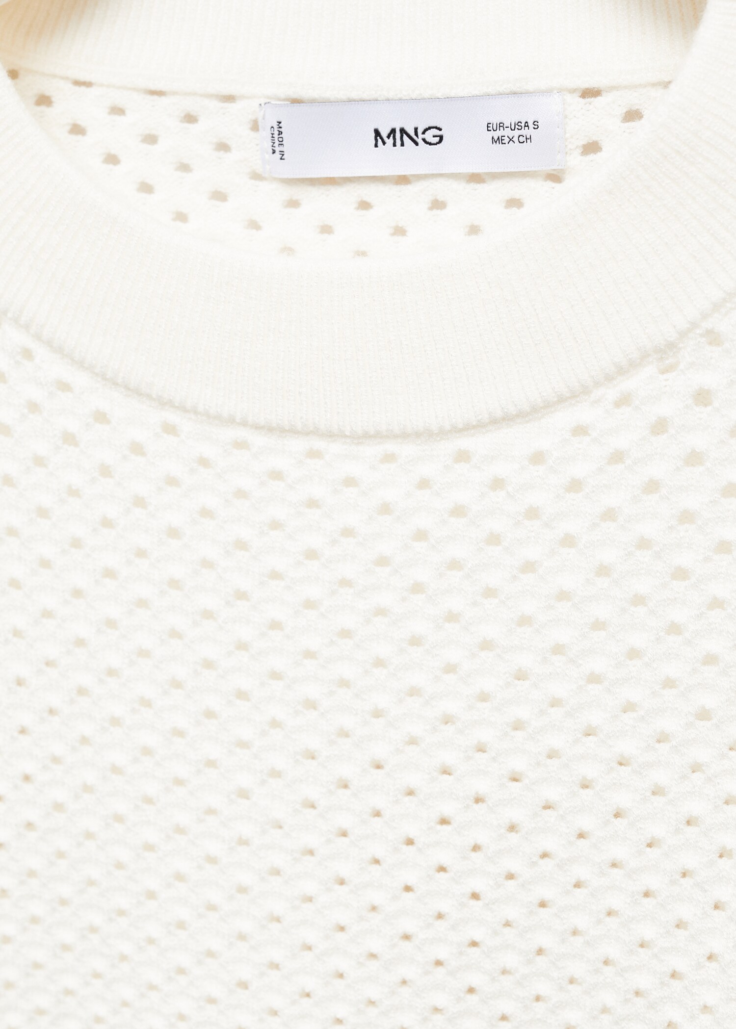 Round-neck openwork sweater - Details of the article 8