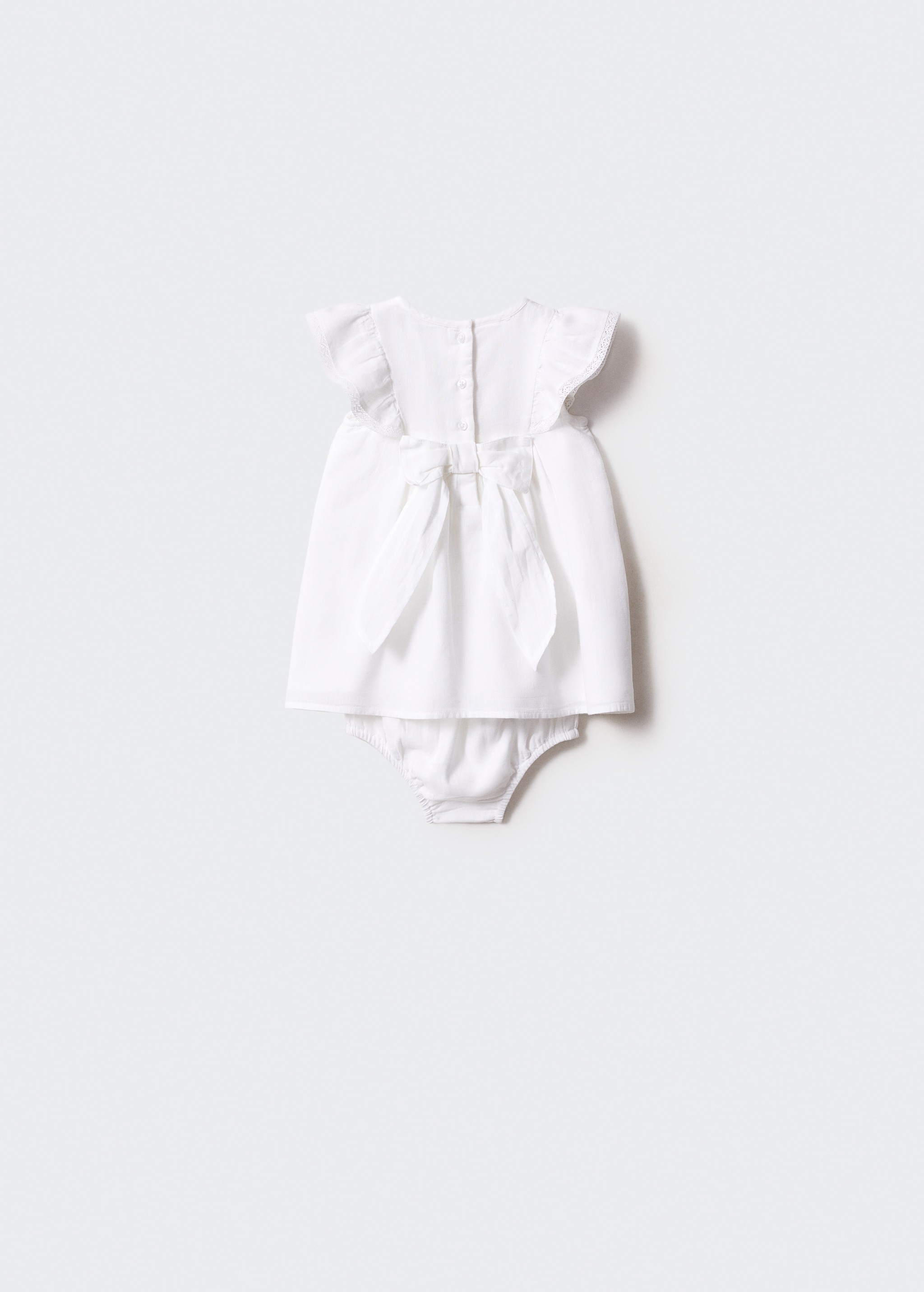 Linen dress and nappy cover - Reverse of the article
