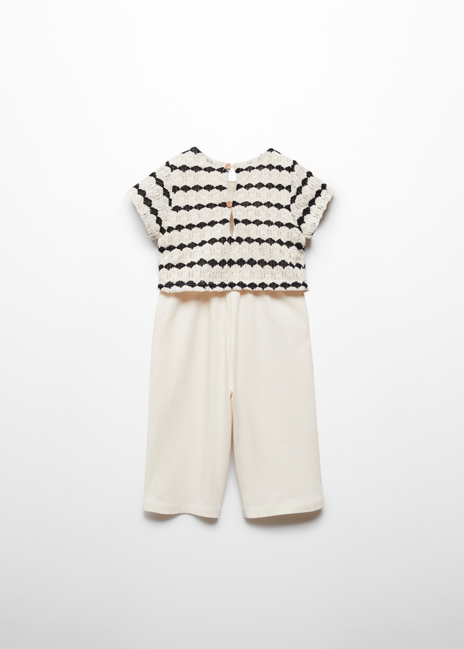 Cotton print jumpsuit - Зворотна сторона товару