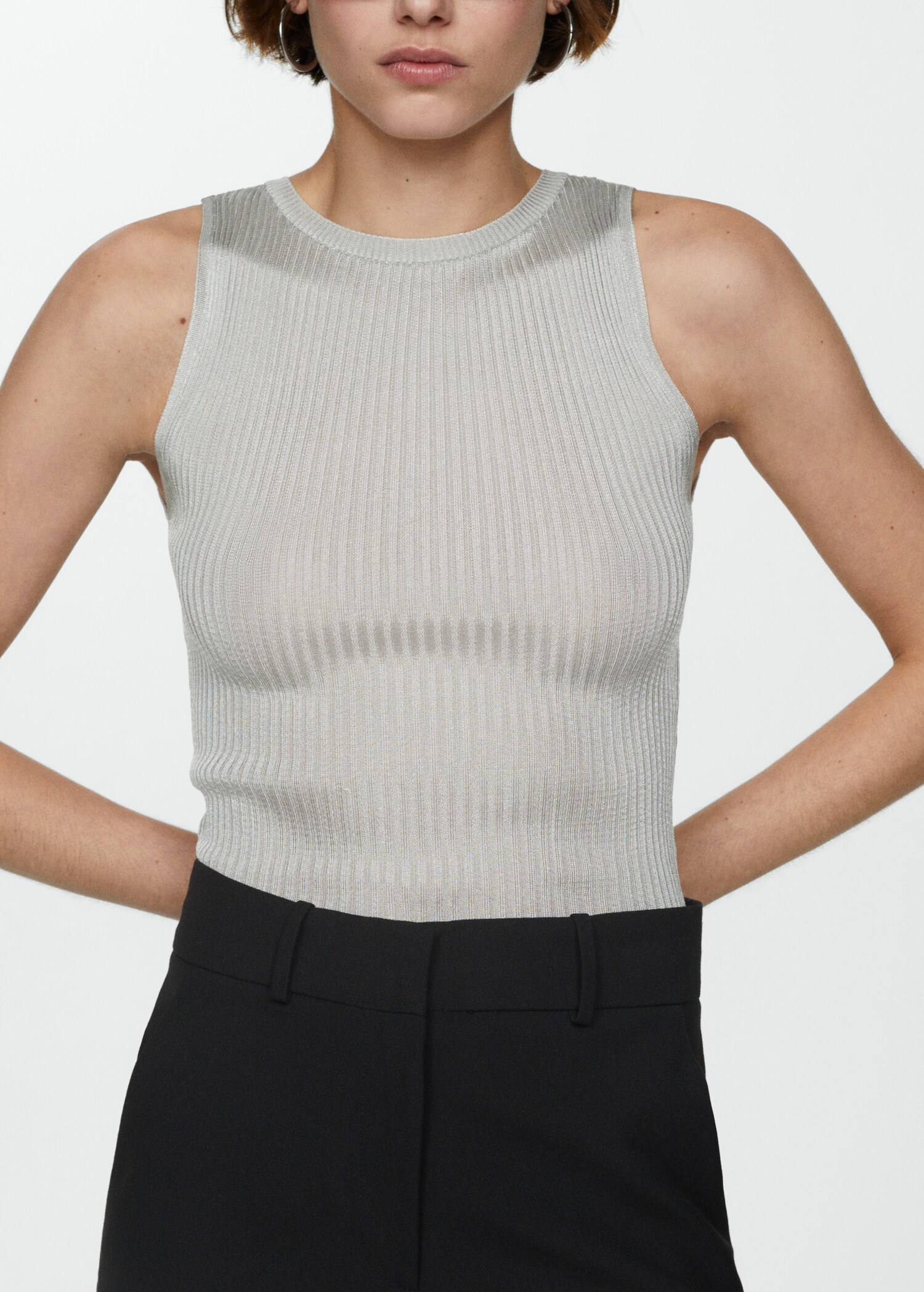 Top maille fil métallisé - Détail de l'article 1