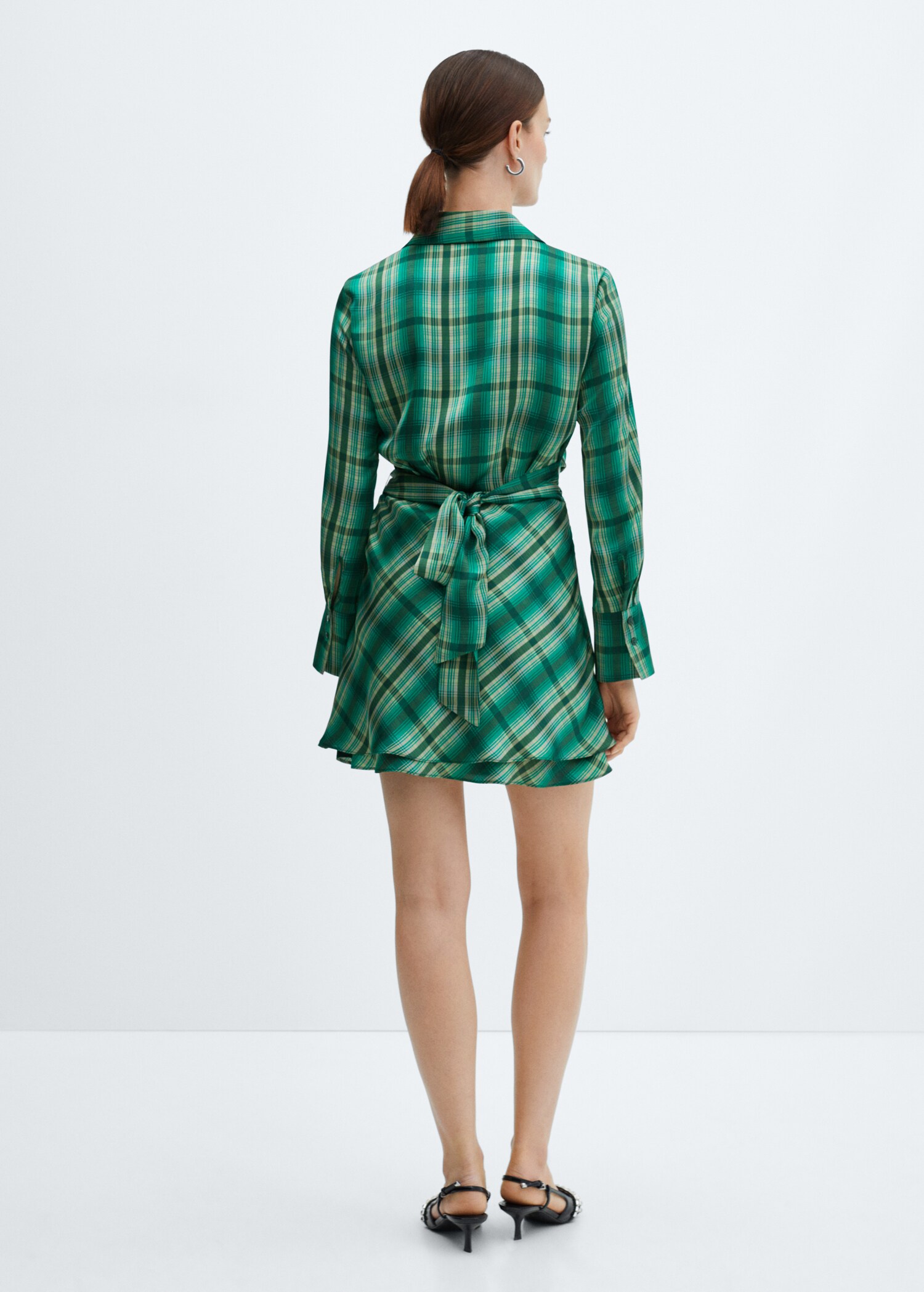 Vestido lazo cuadros - Reverso del artículo
