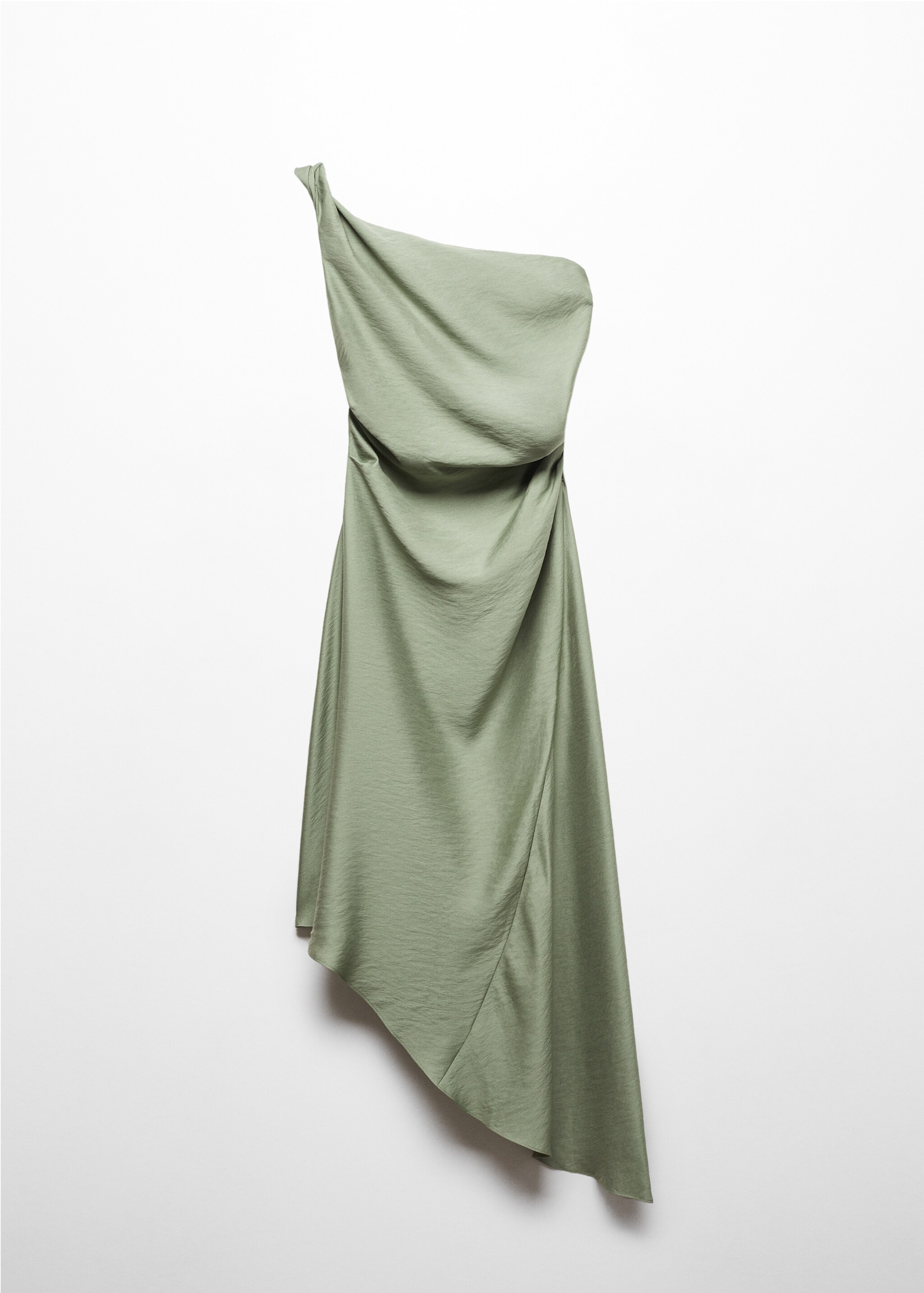 Асимметричное платье со сборками - Изделие без модели