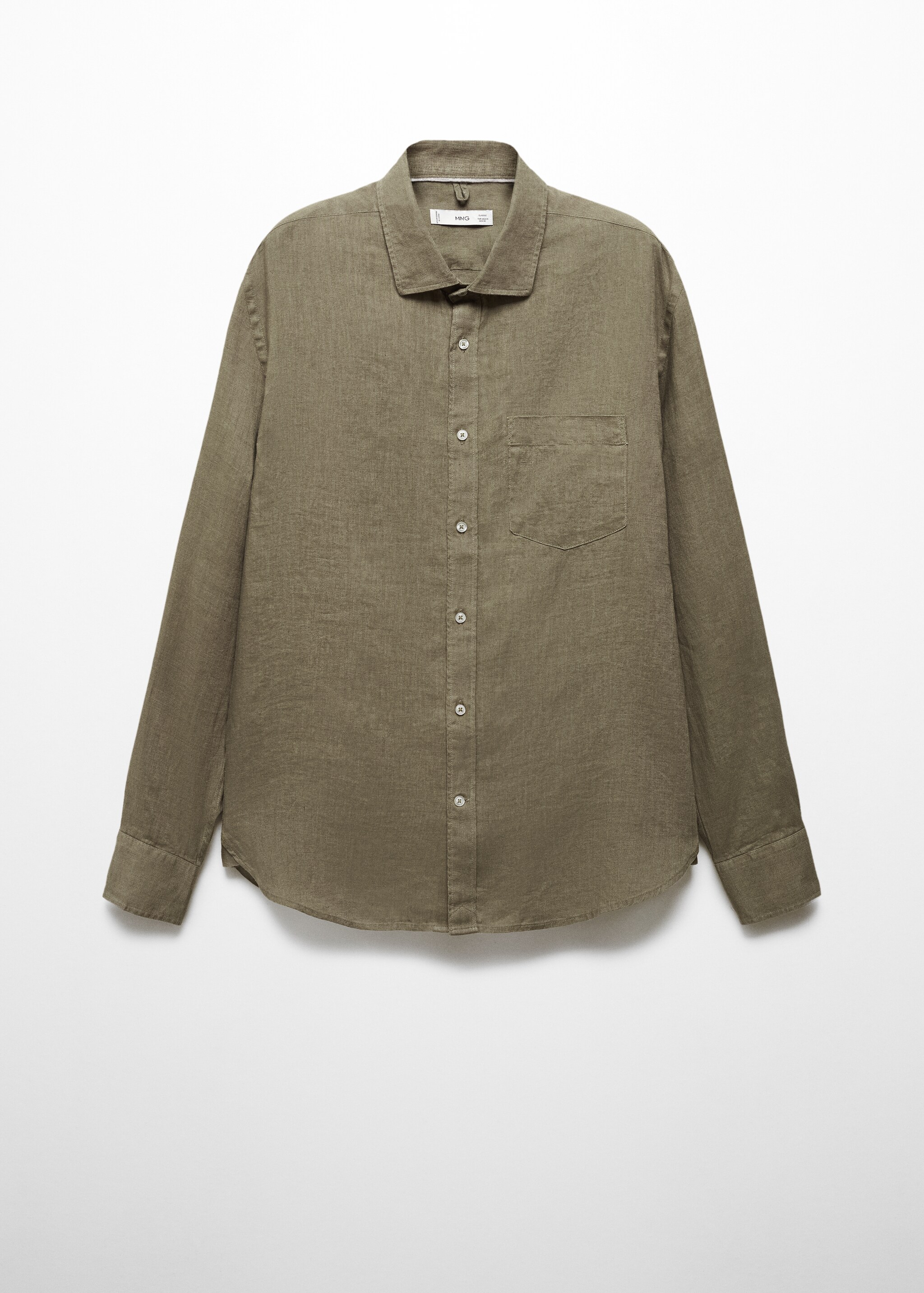 Classic fit 100% linen shirt - Article without model