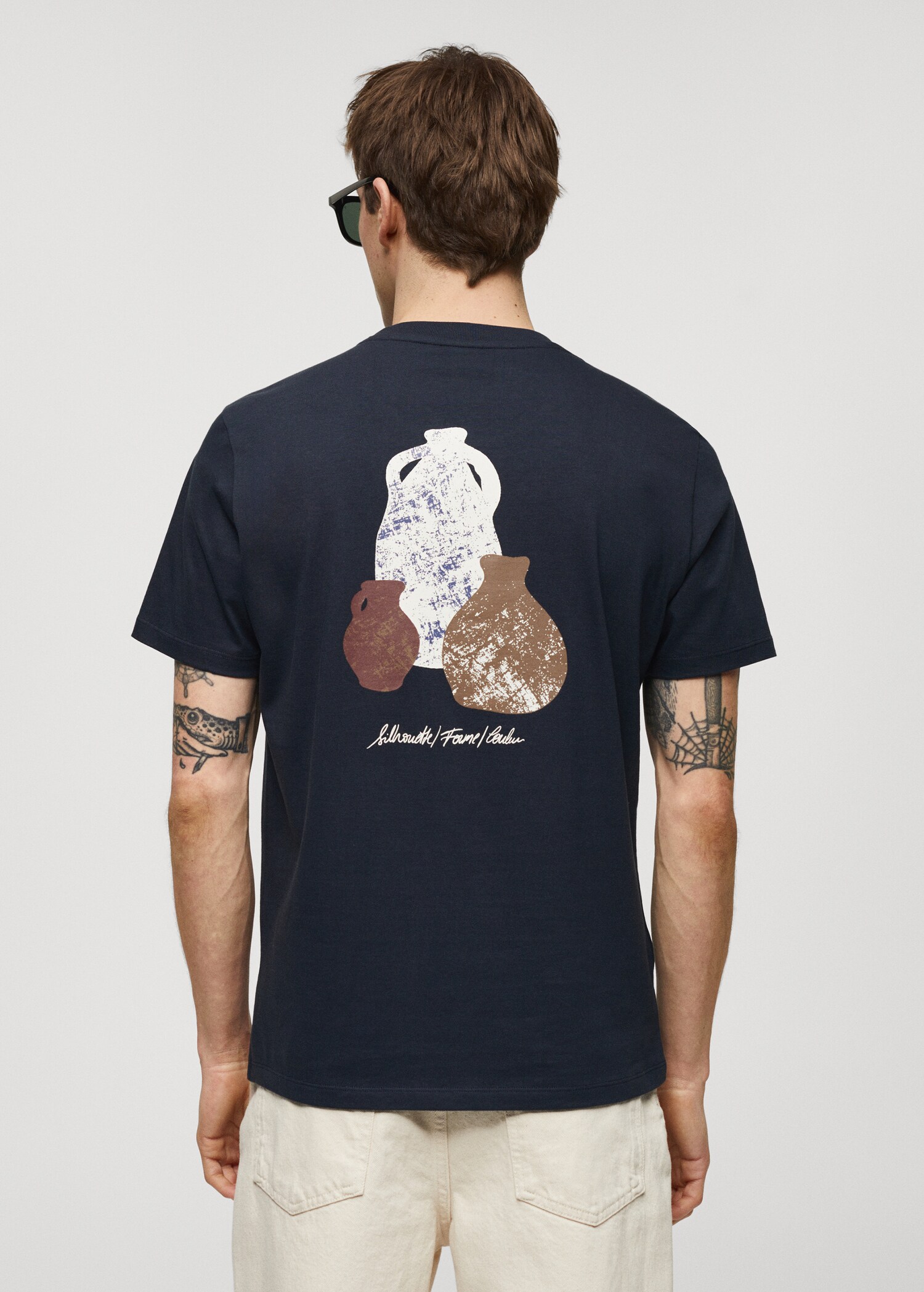 Camiseta 100% algodón estampado - Reverso del artículo