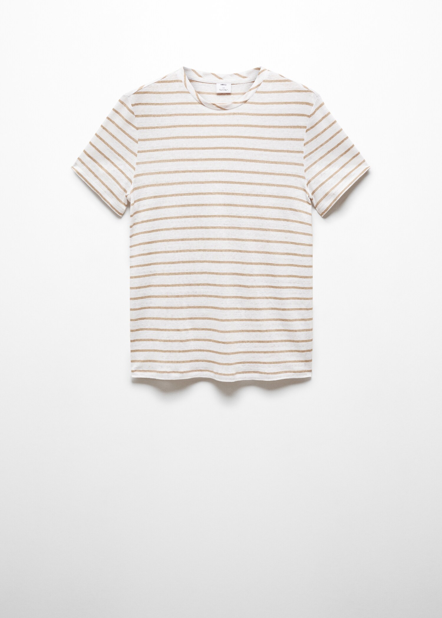 T-shirt de 100% linho às riscas - Artigo sem modelo
