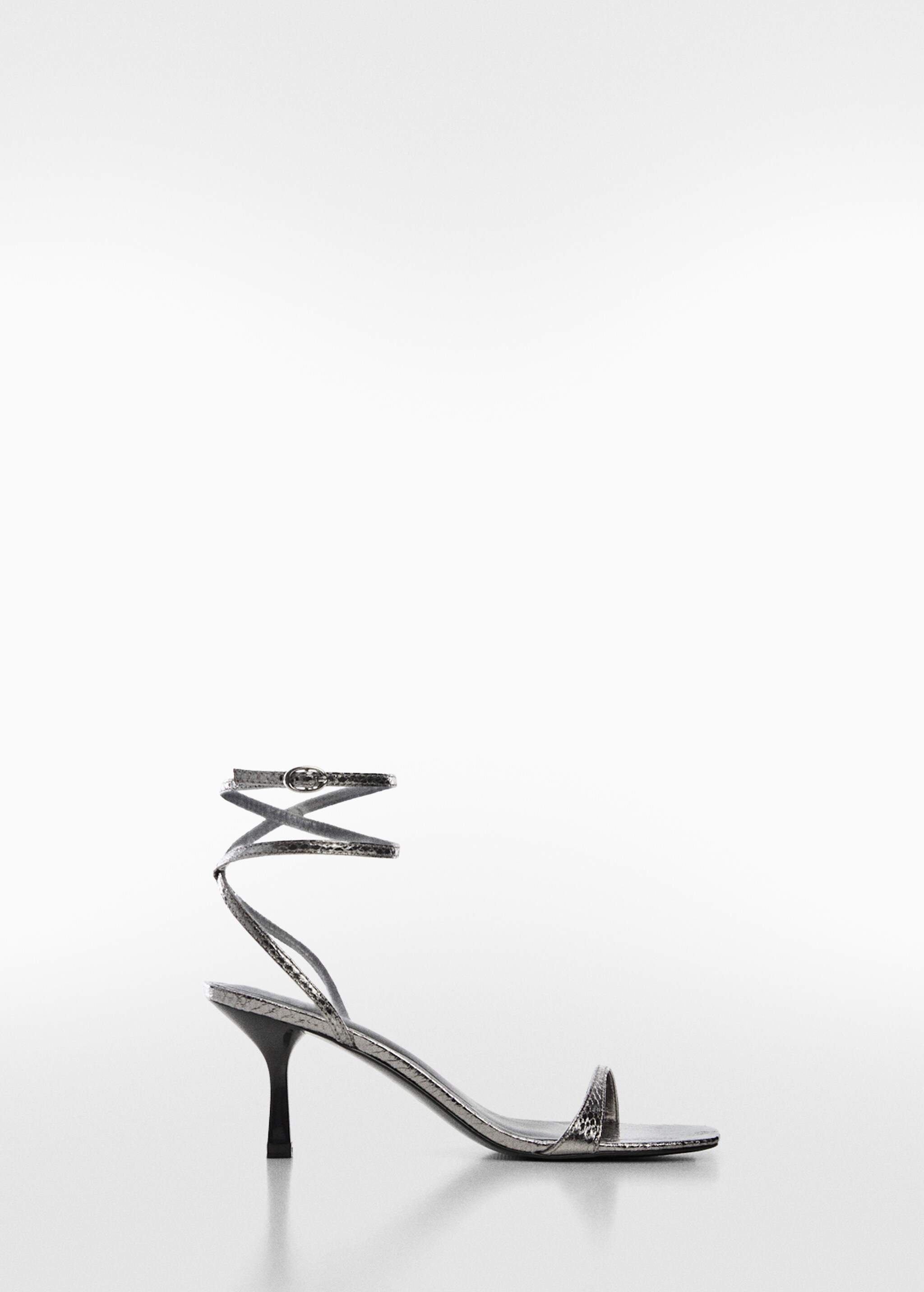 Металлизированные сандалии с ремешками - Изделие без модели