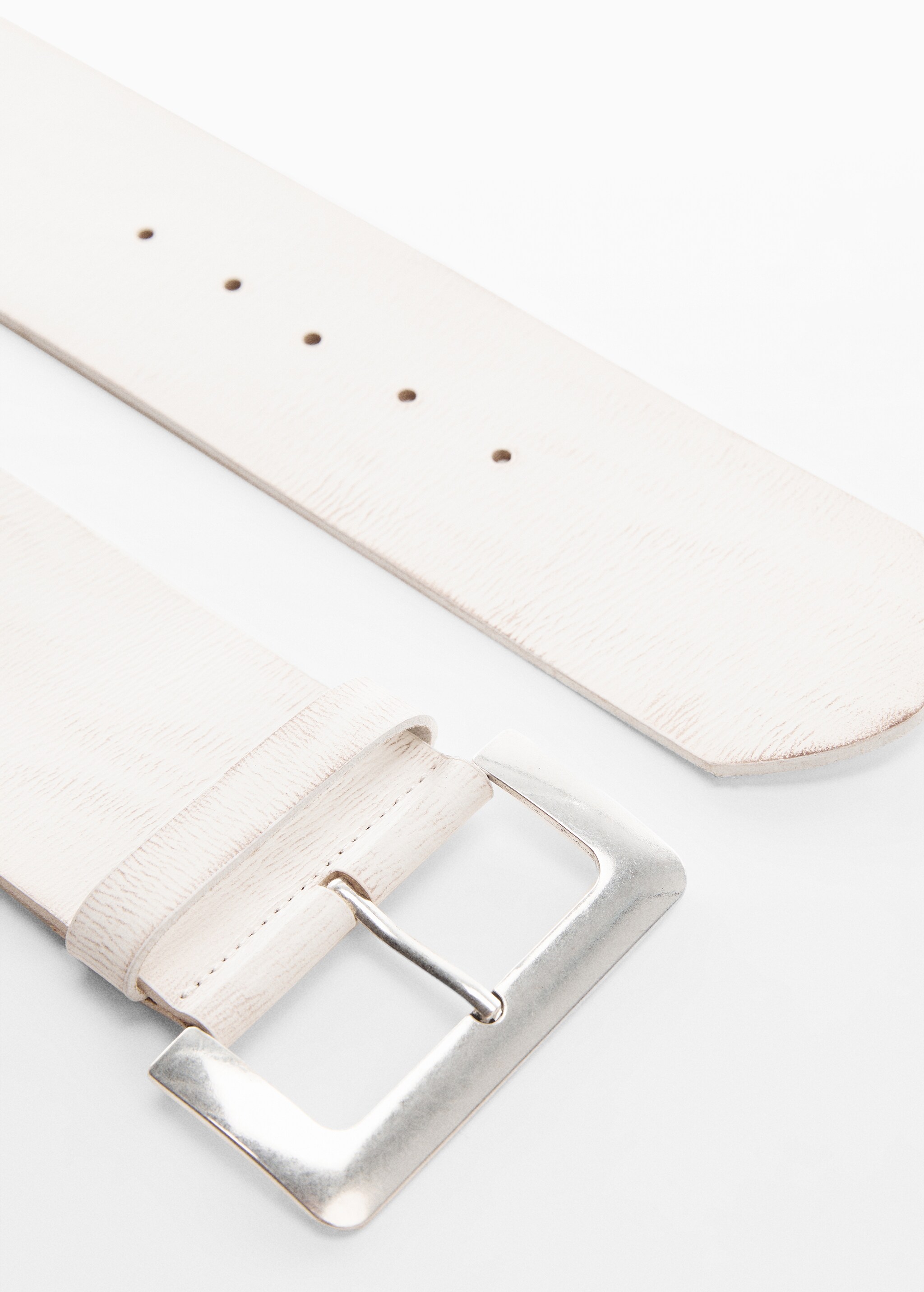 Wide leather belt - Medium plane