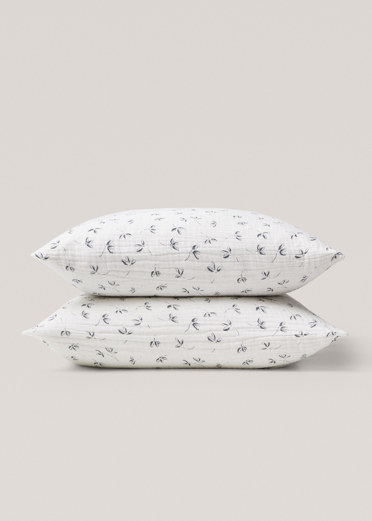 Funda de almohada gasa estampado flores 60x60cm - Detalle del artículo 3