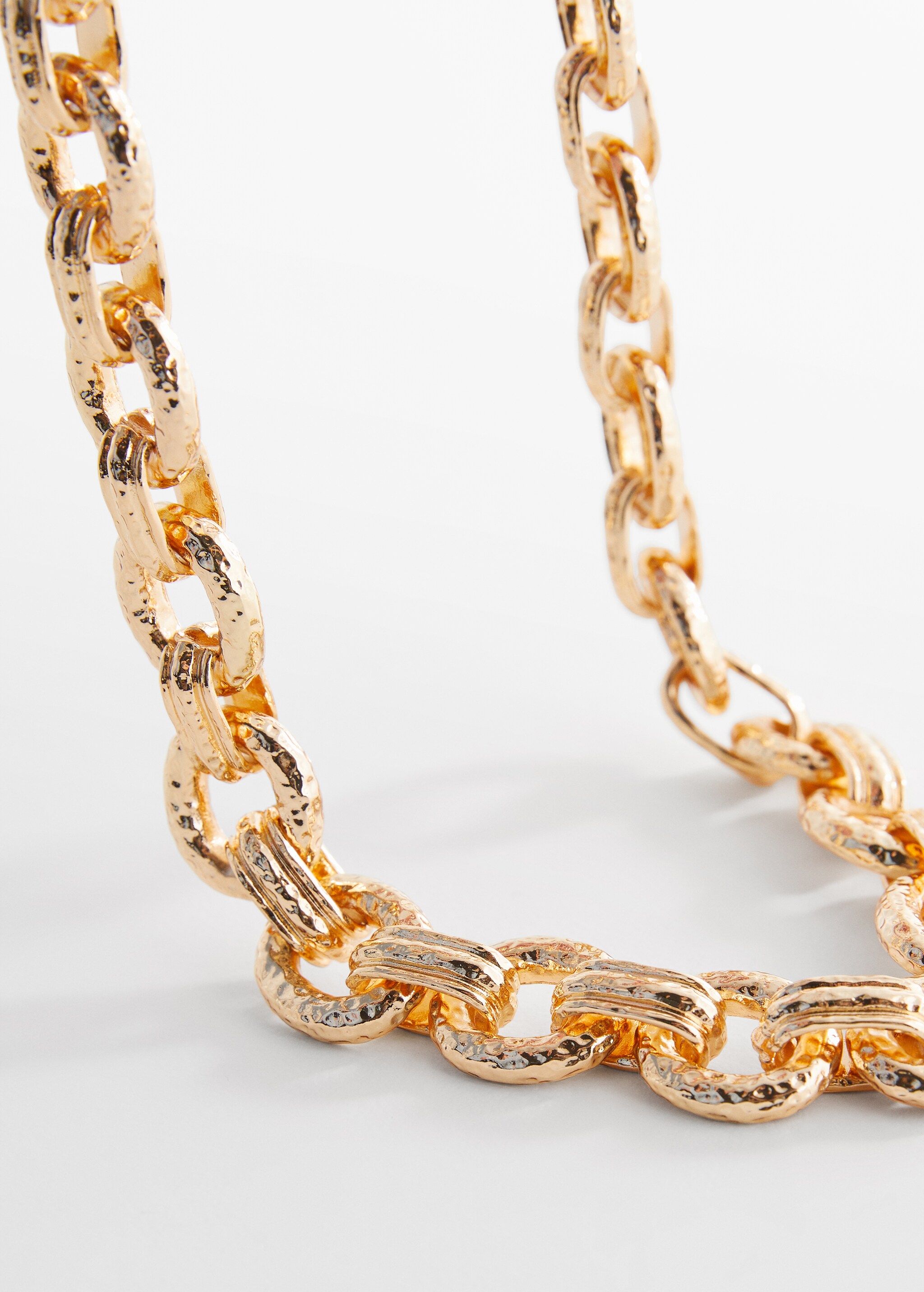 Textured chain necklace - Medium plane