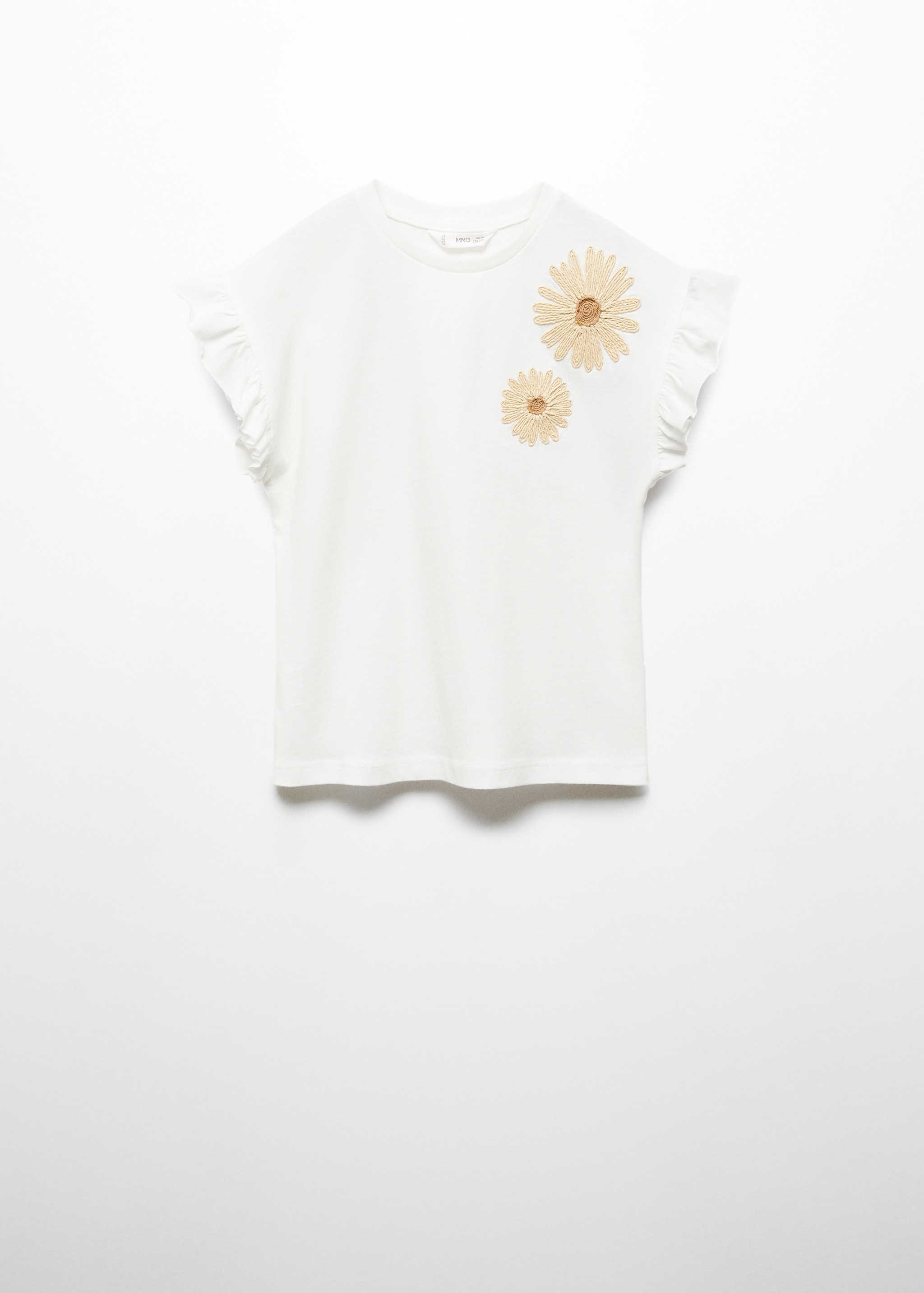 Camiseta flores relieve - Artículo sin modelo