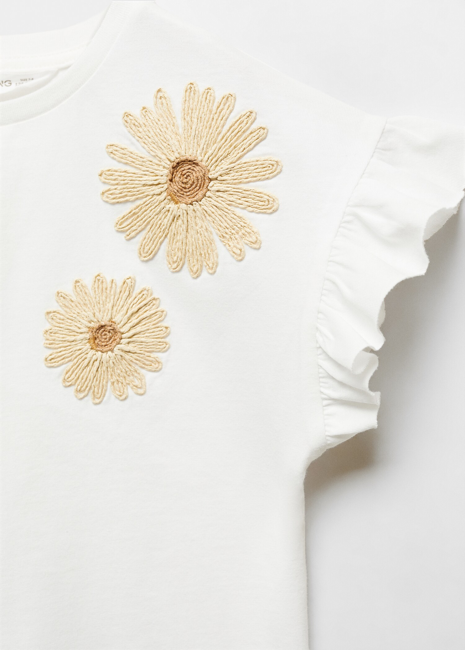 T-shirt fleurs relief - Détail de l'article 8