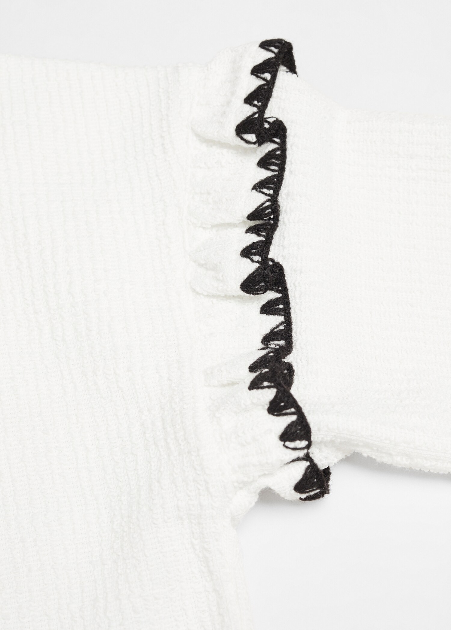 Sweat-shirt texturé volants - Détail de l'article 8