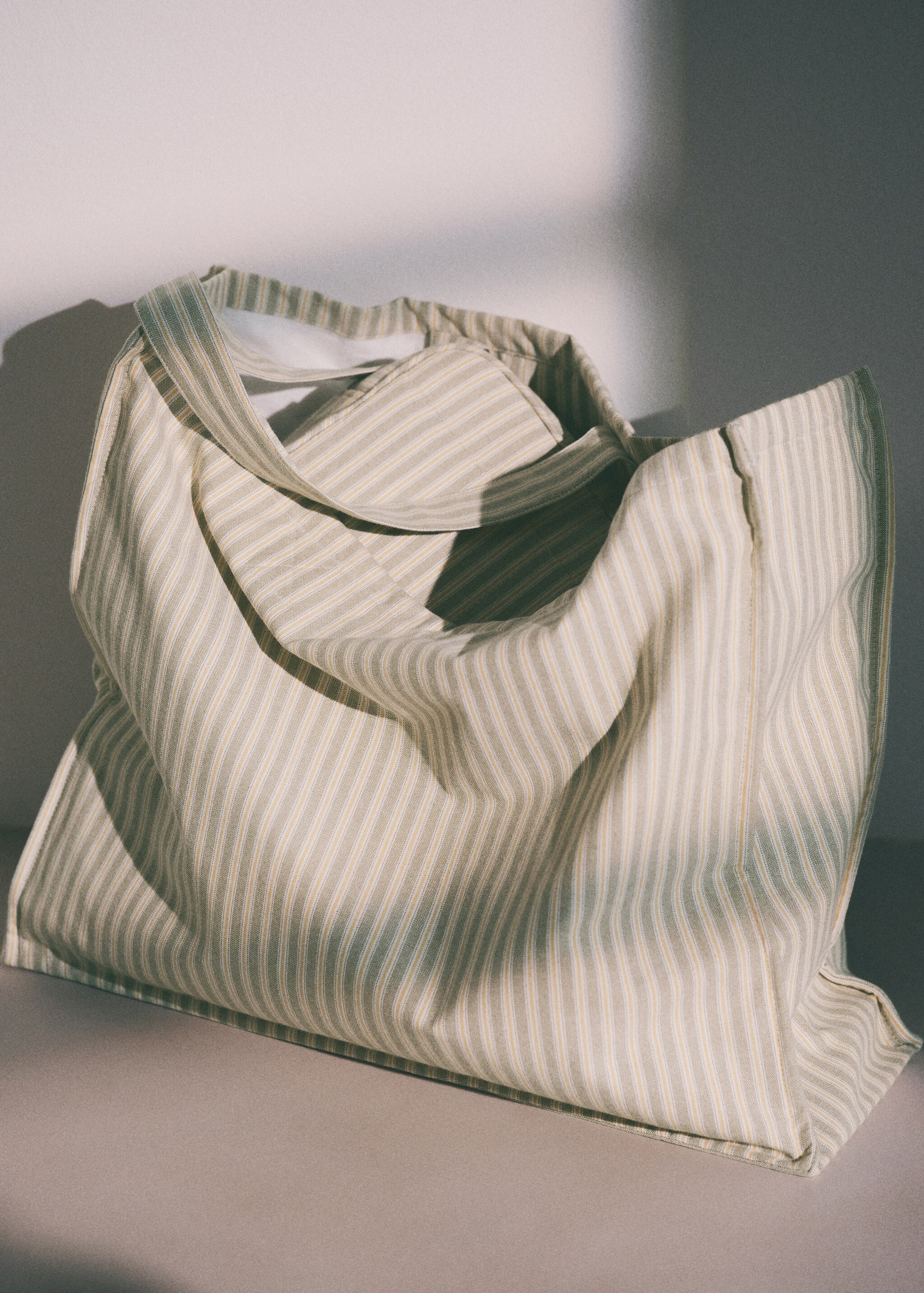 Striped cotton tote bag - Details of the article 6