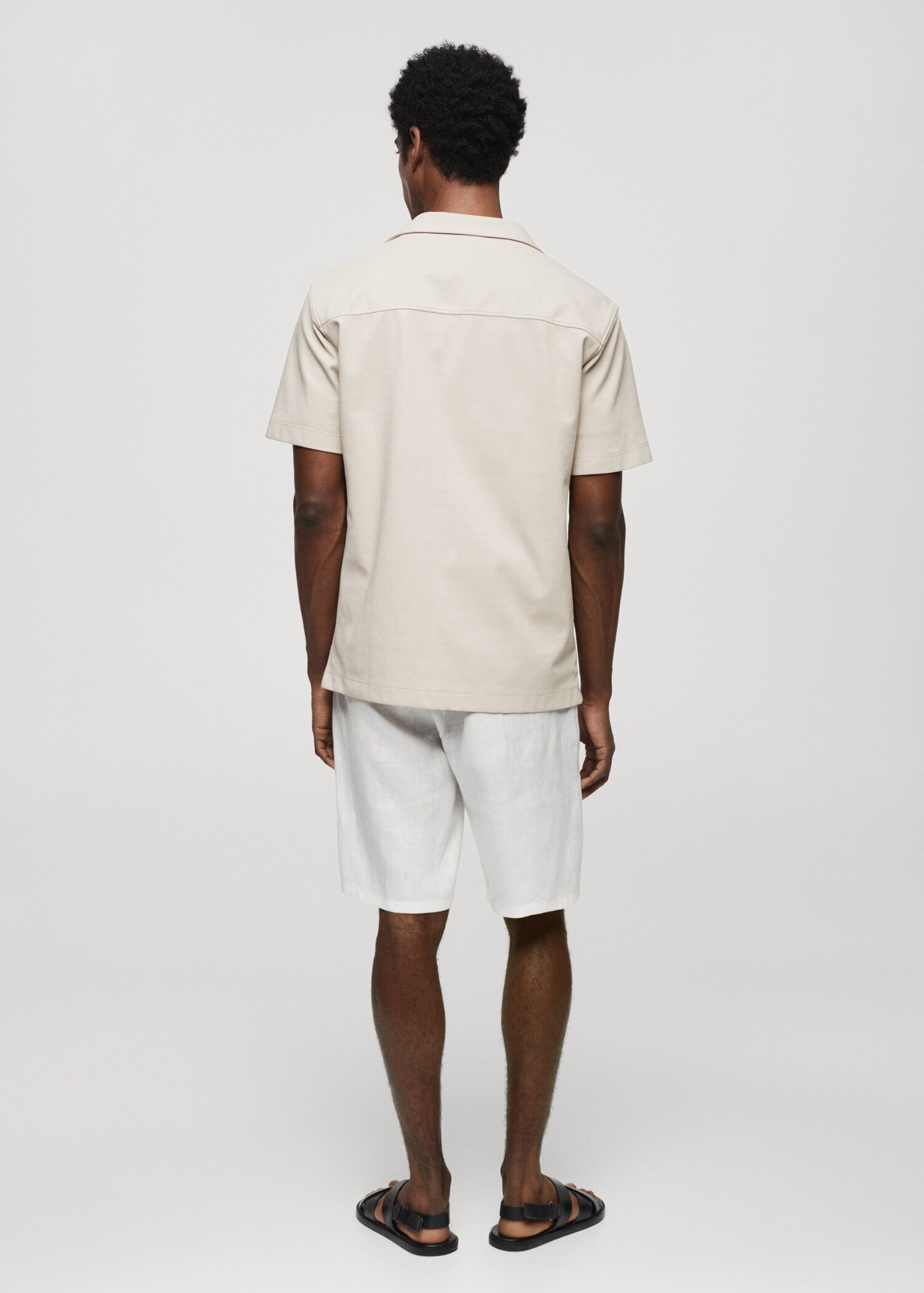 Chemise coton manches courtes - Verso de l’article