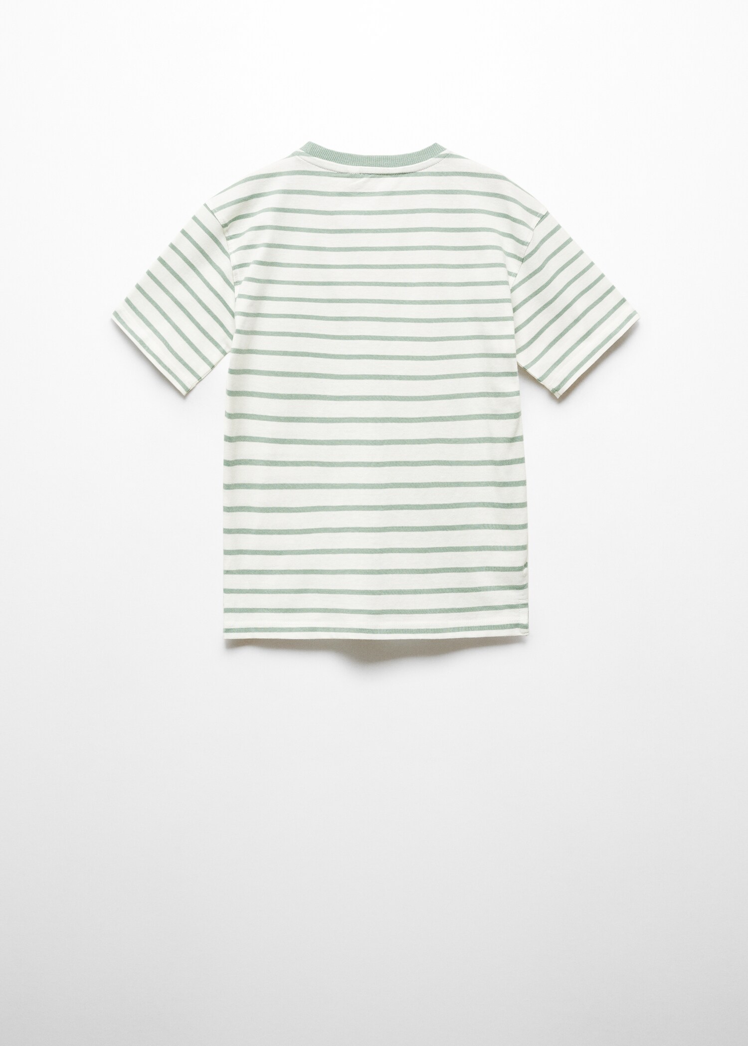 Striped cotton T-shirt - Reverse of the article