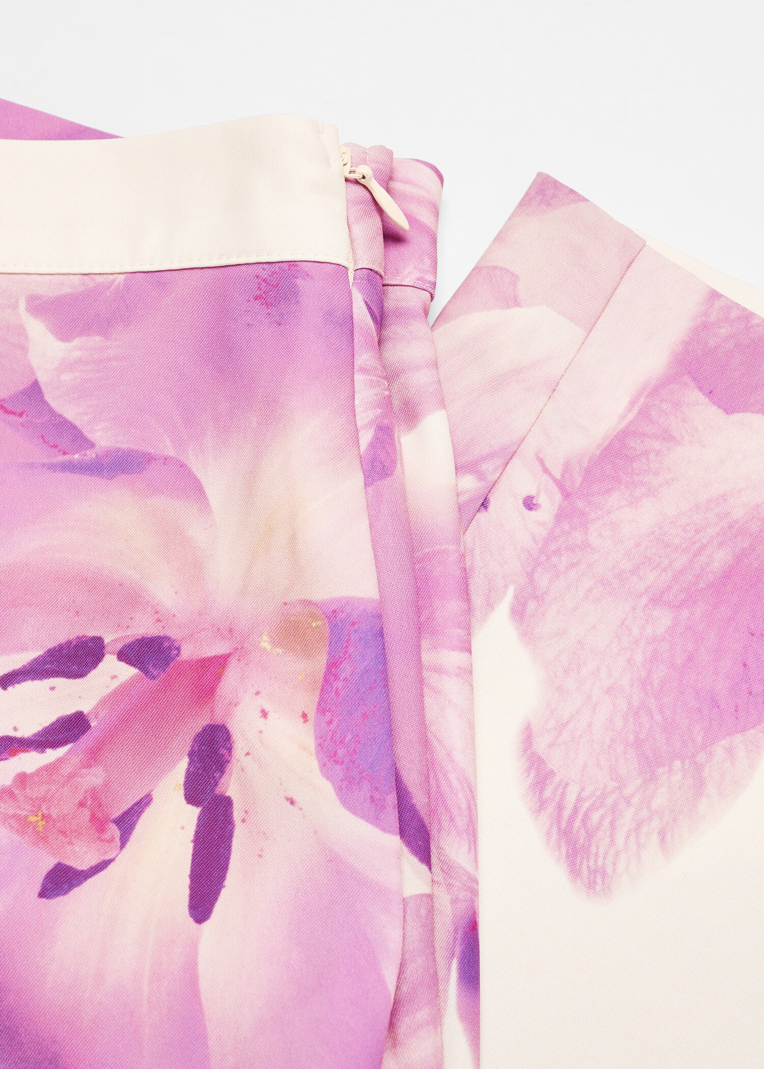 Floral print straight trousers - Details of the article 8