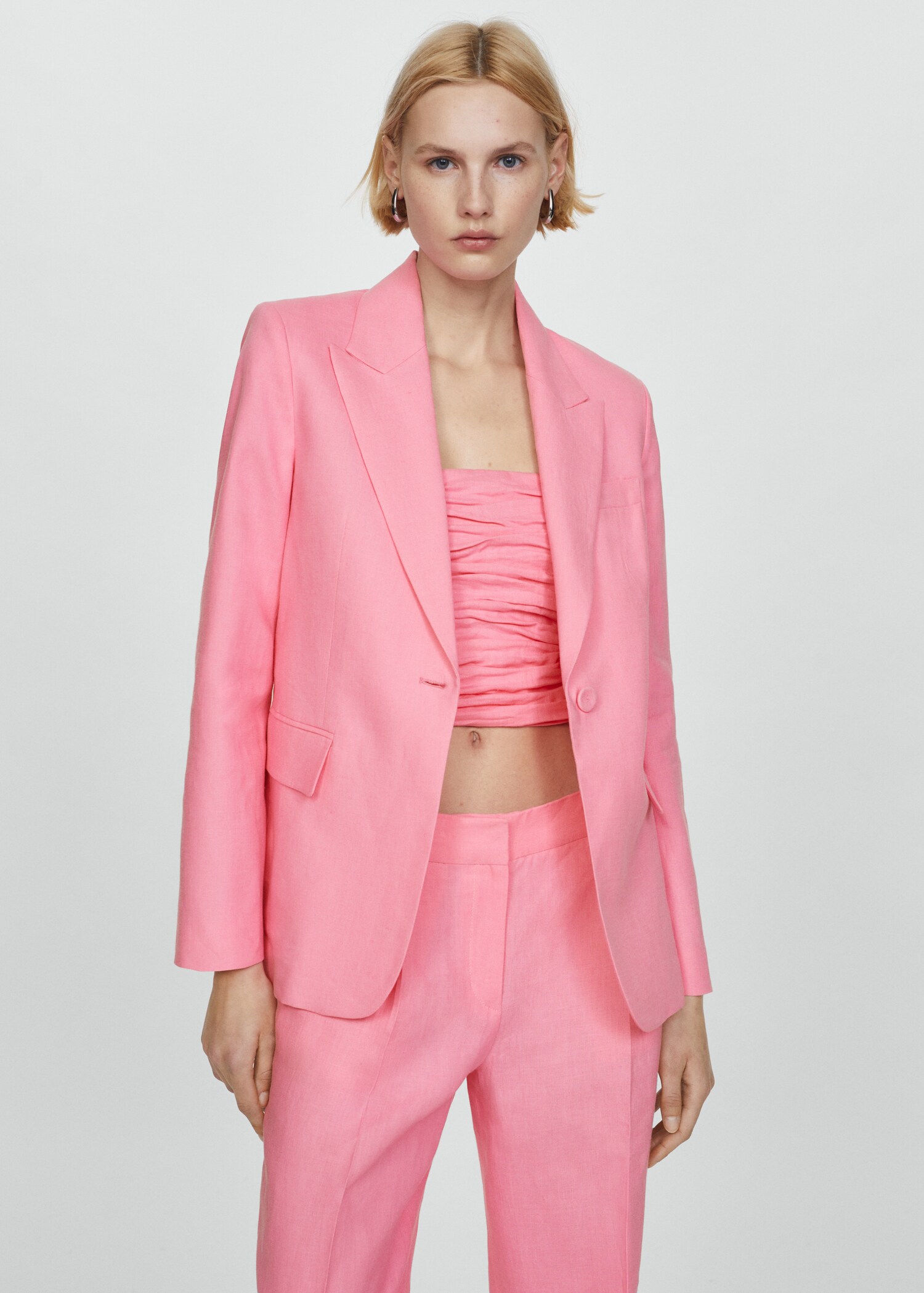 Linen suit pants - Details of the article 1