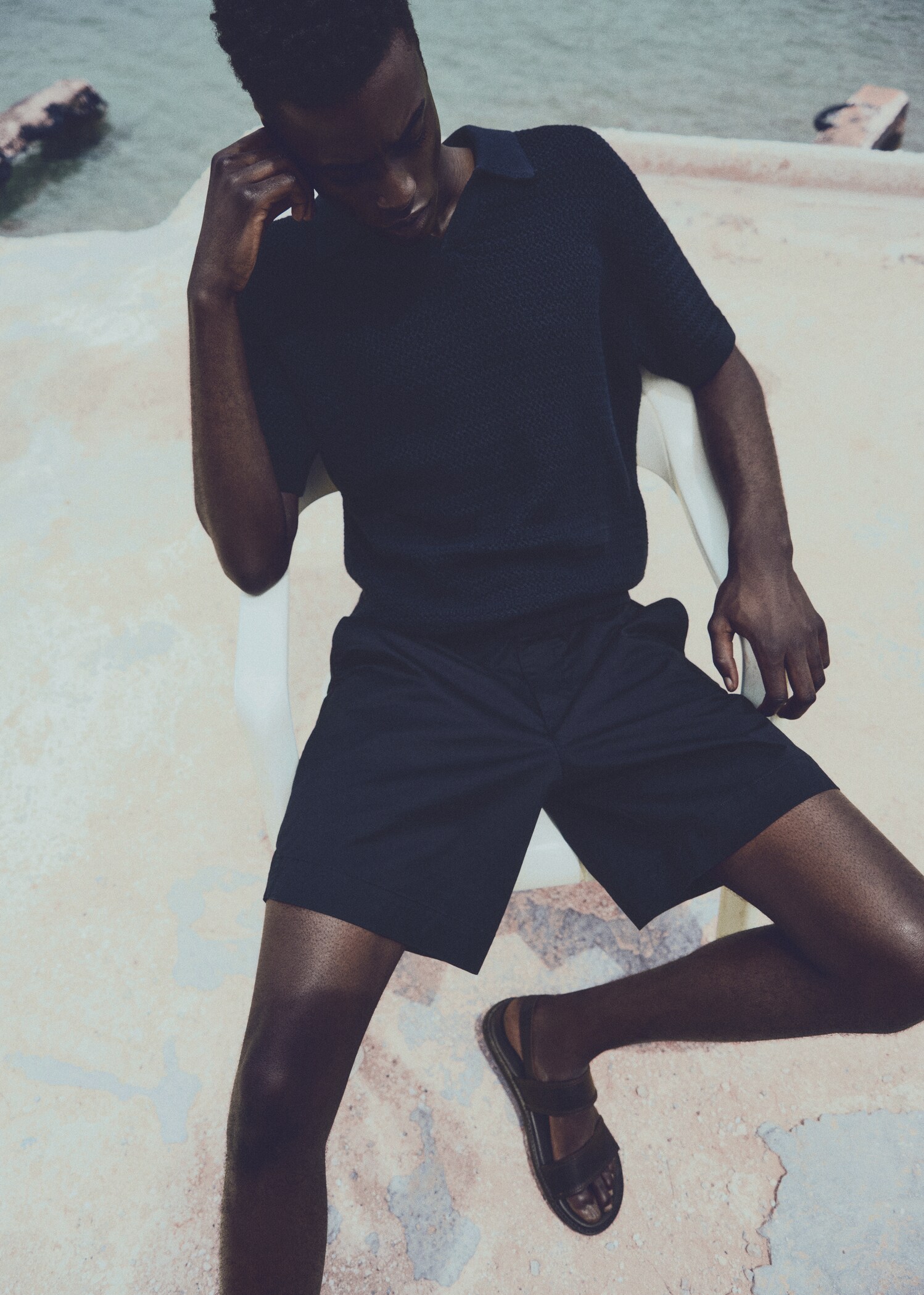 Calções slim fit de algodão - Pormenor do artigo 5