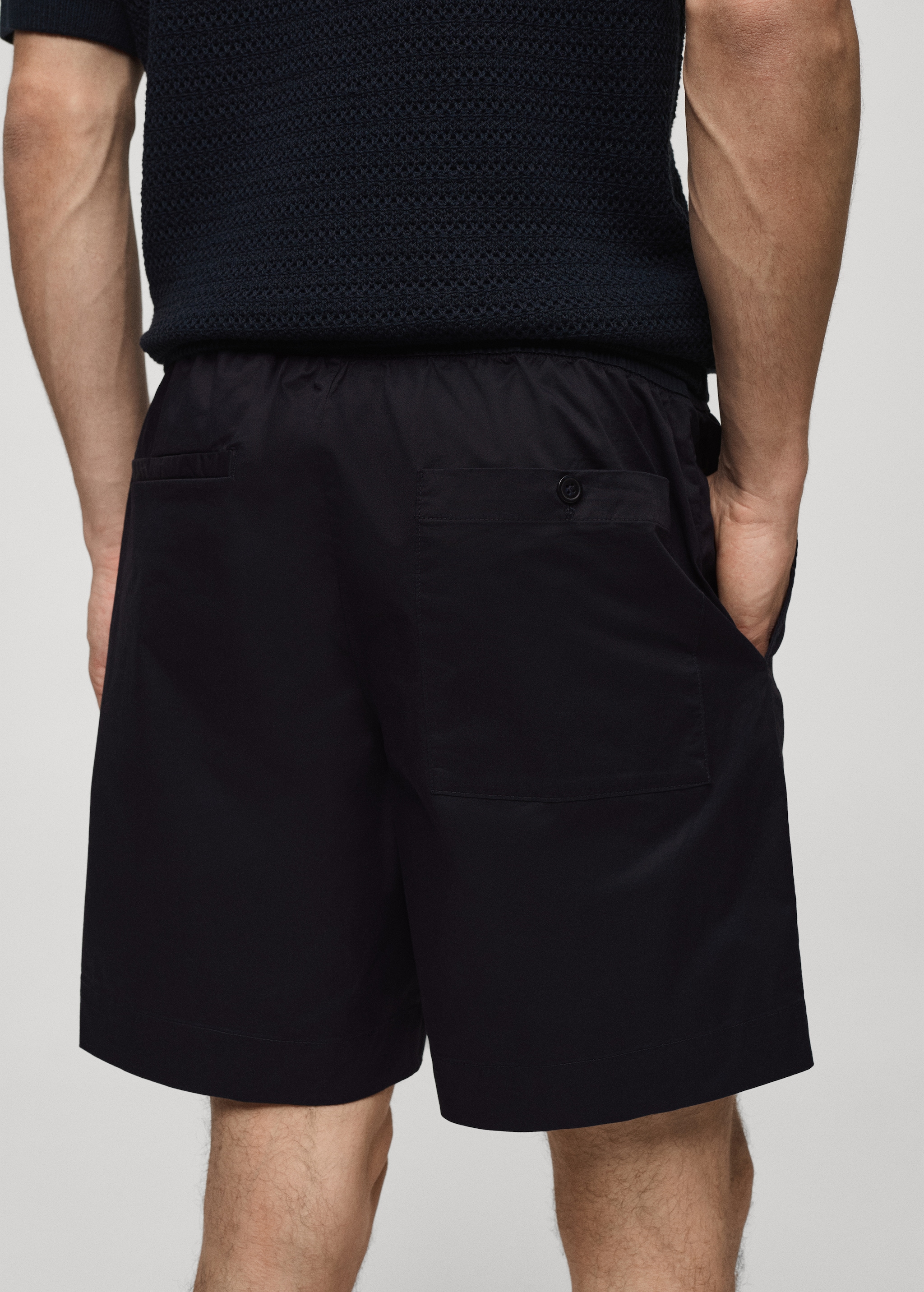 Slim fit cotton Bermuda shorts - Details of the article 6