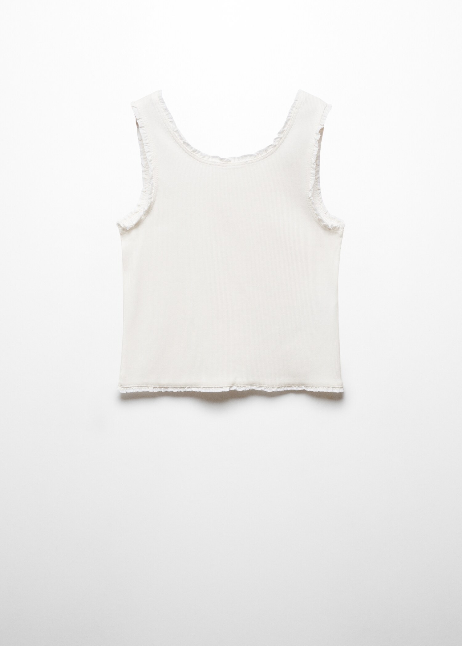Ribbed strap T-shirt - Reverse of the article