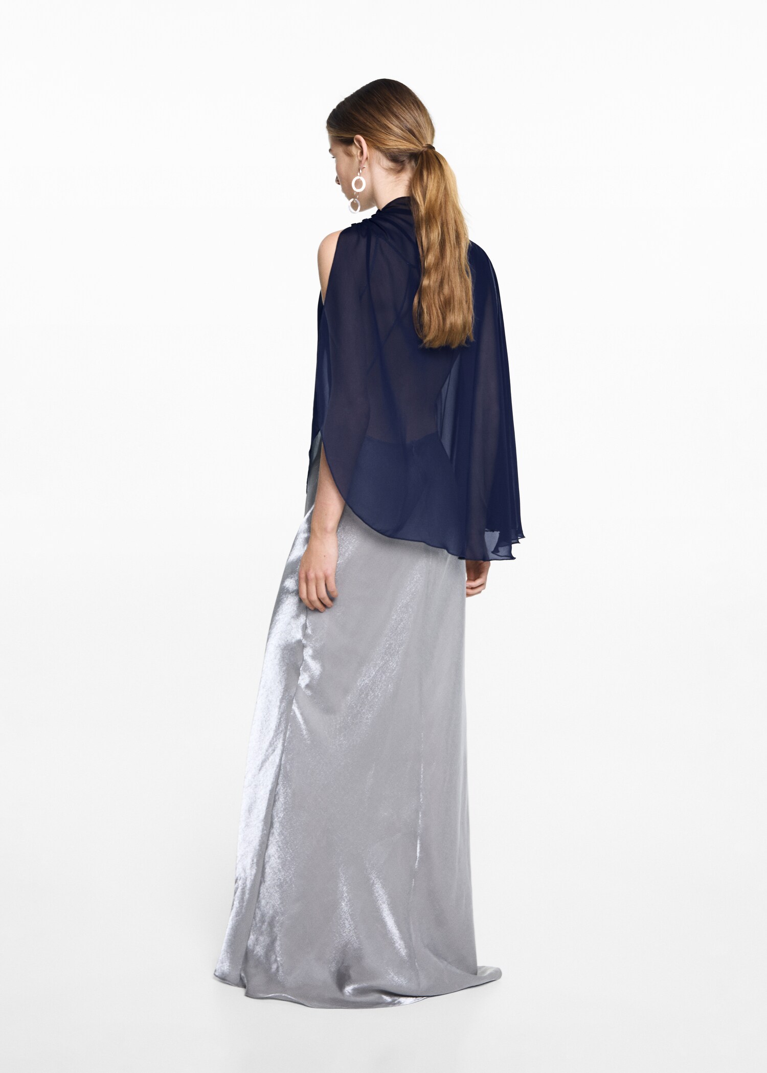 Flowing cape blouse - Reverse of the article