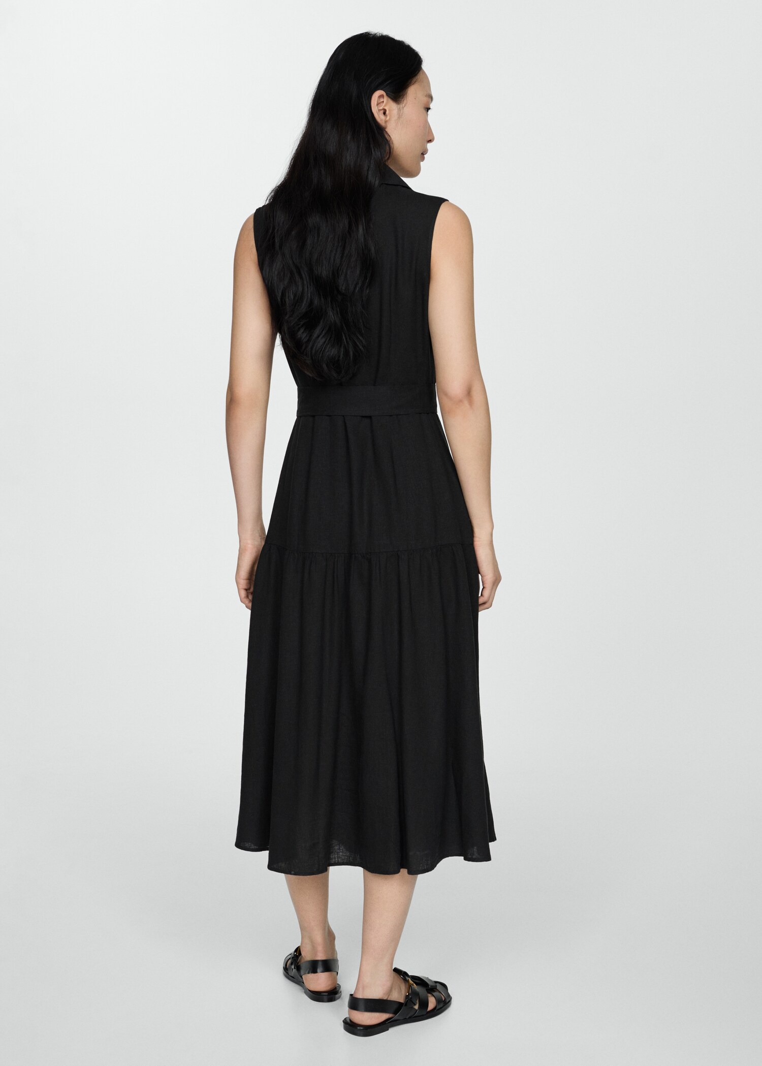 Belt shirt dress - Reverse of the article