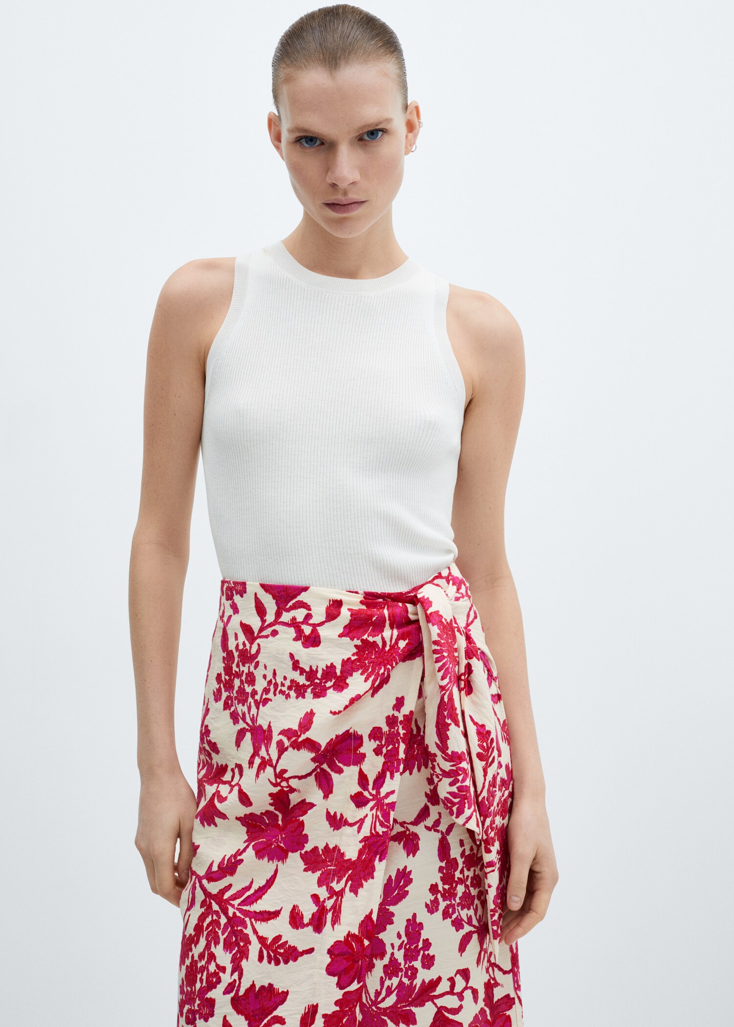 Falda cruzada estampado floral - Detalle del artículo 1