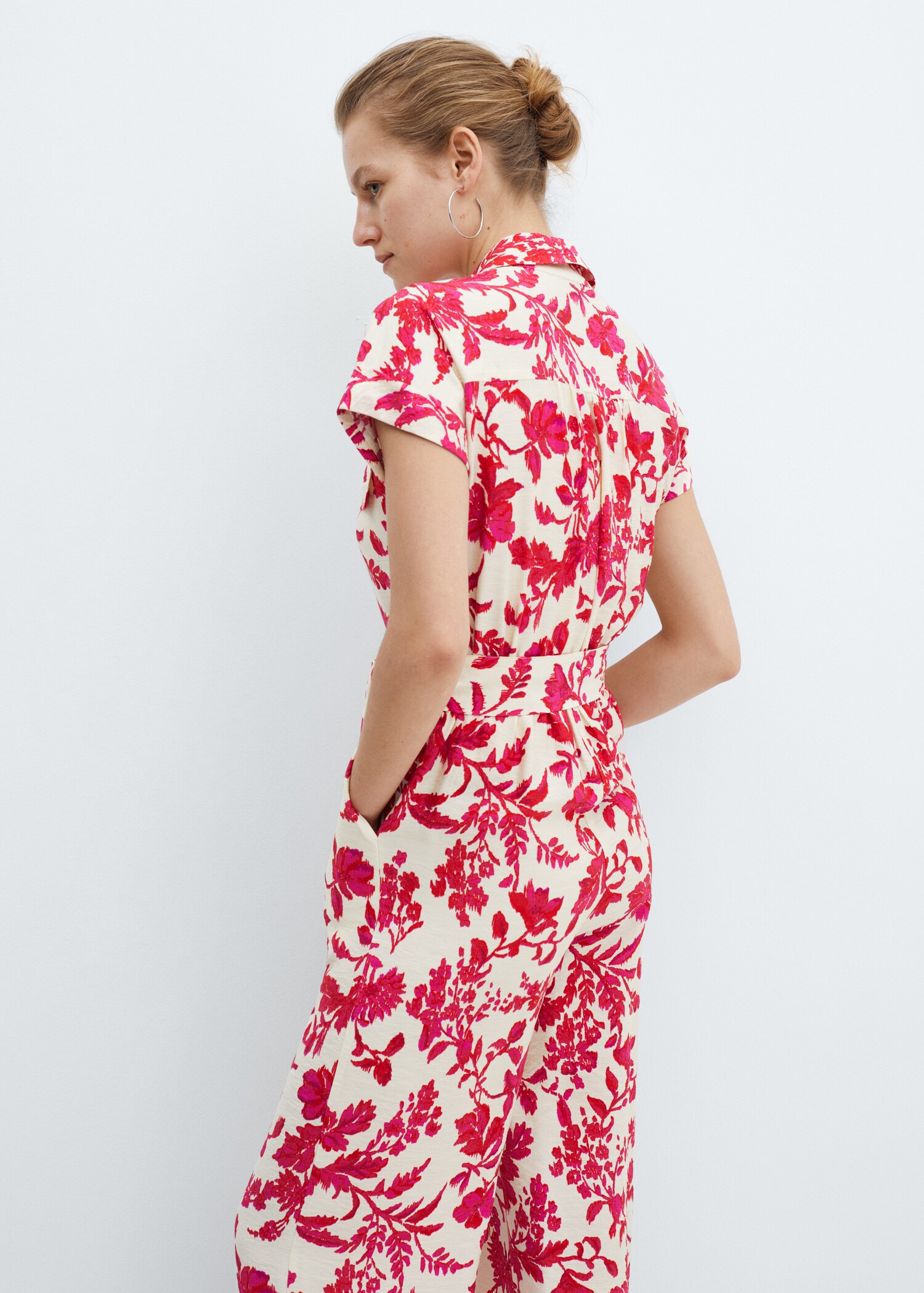 Floral print jumpsuit - Details of the article 2