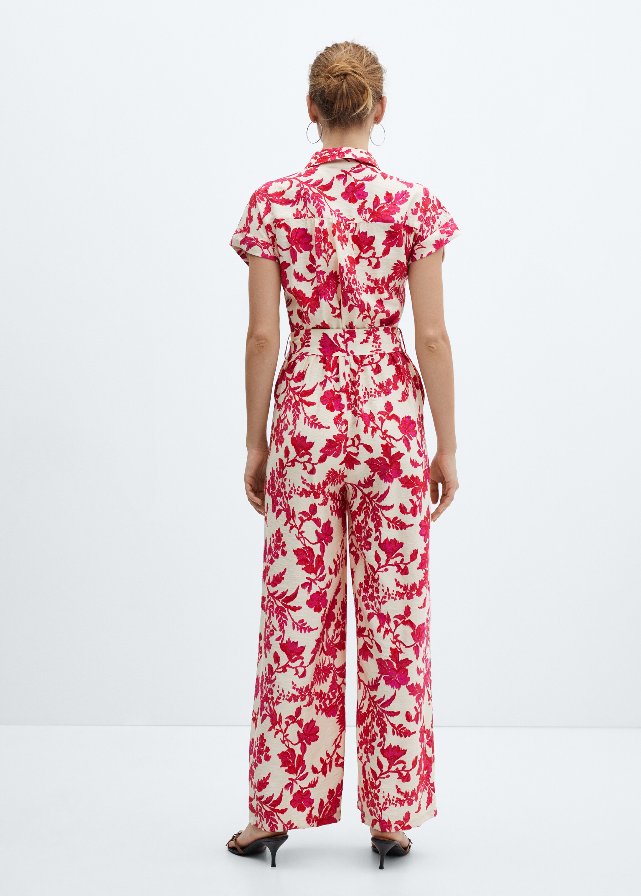 Floral print jumpsuit - Reverse of the article