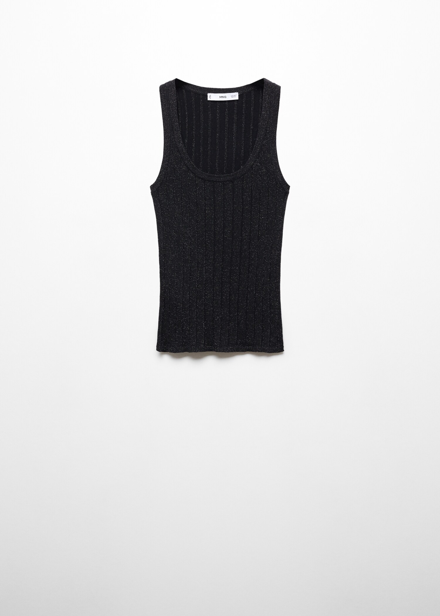 Top maille côtelée Lurex - Article sans modèle