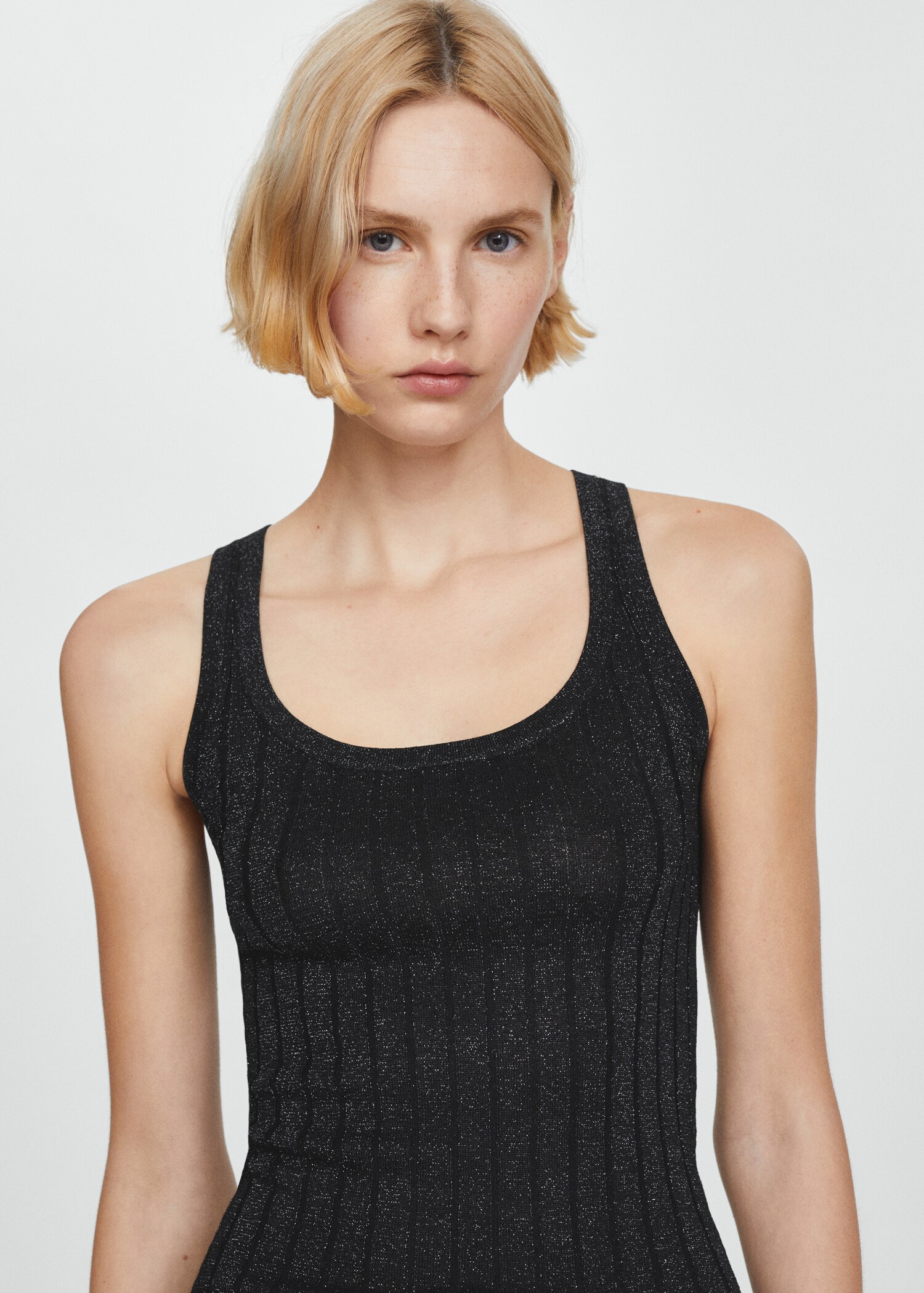 Top maille côtelée Lurex - Détail de l'article 1