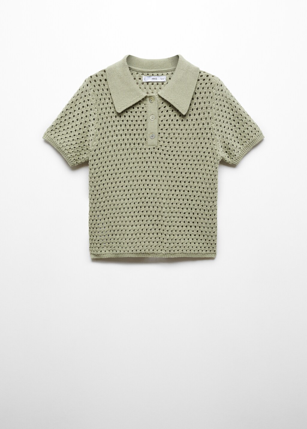 Openwork knit polo - Women | MANGO Niger