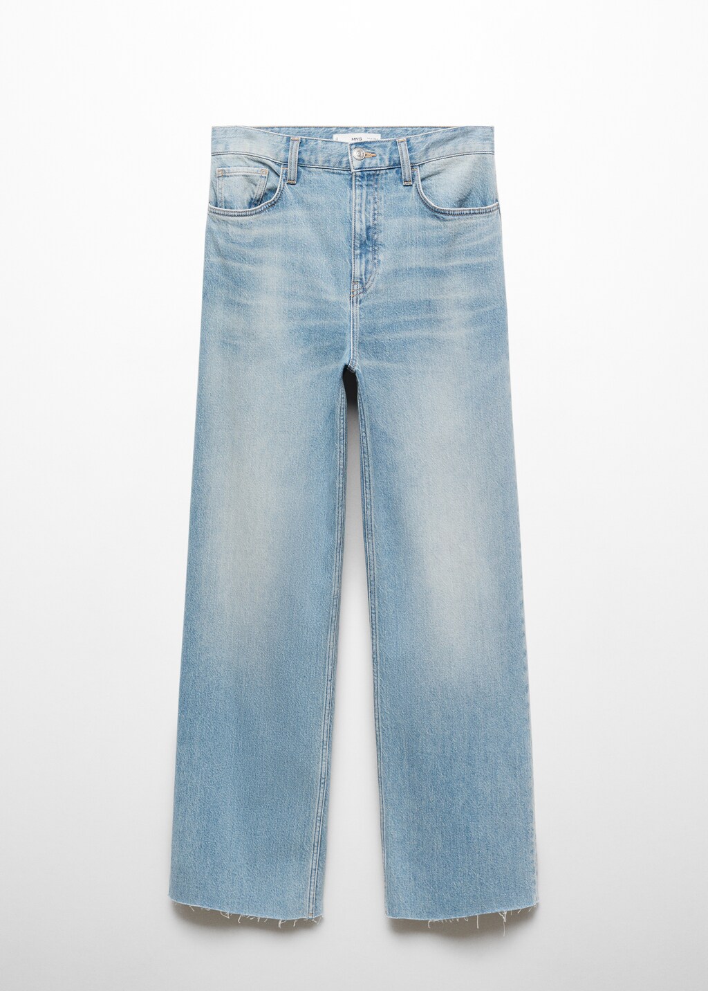 MANGO様G016_A1フレームなし Mid-rise straight jeans - Women | MANGO Montenegro