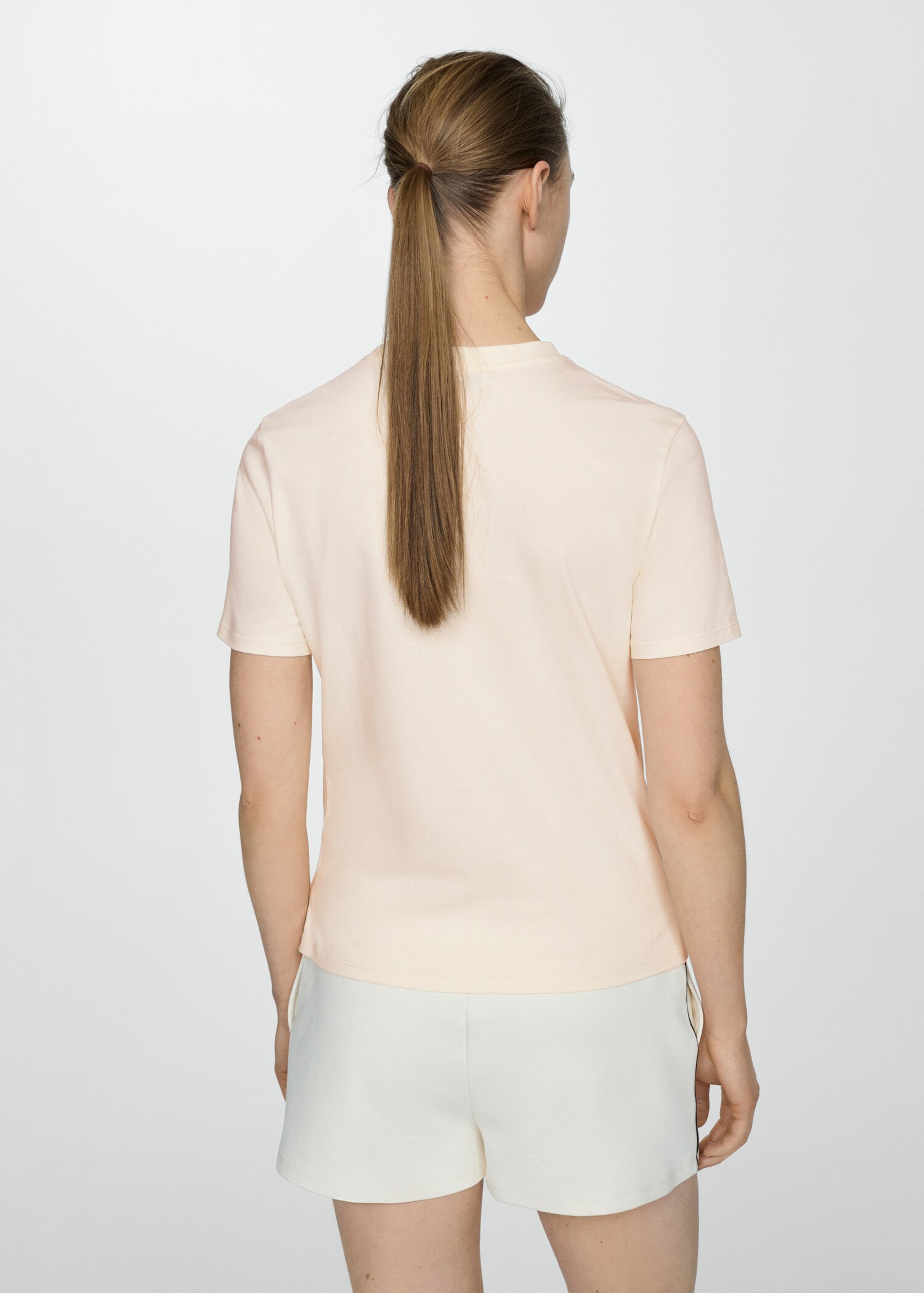 100% cotton t-shirt with printed message - Reverse of the article