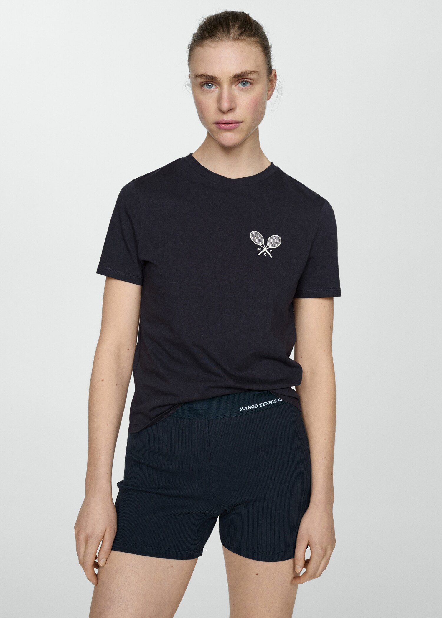 100% cotton t-shirt with printed message - Medium plane