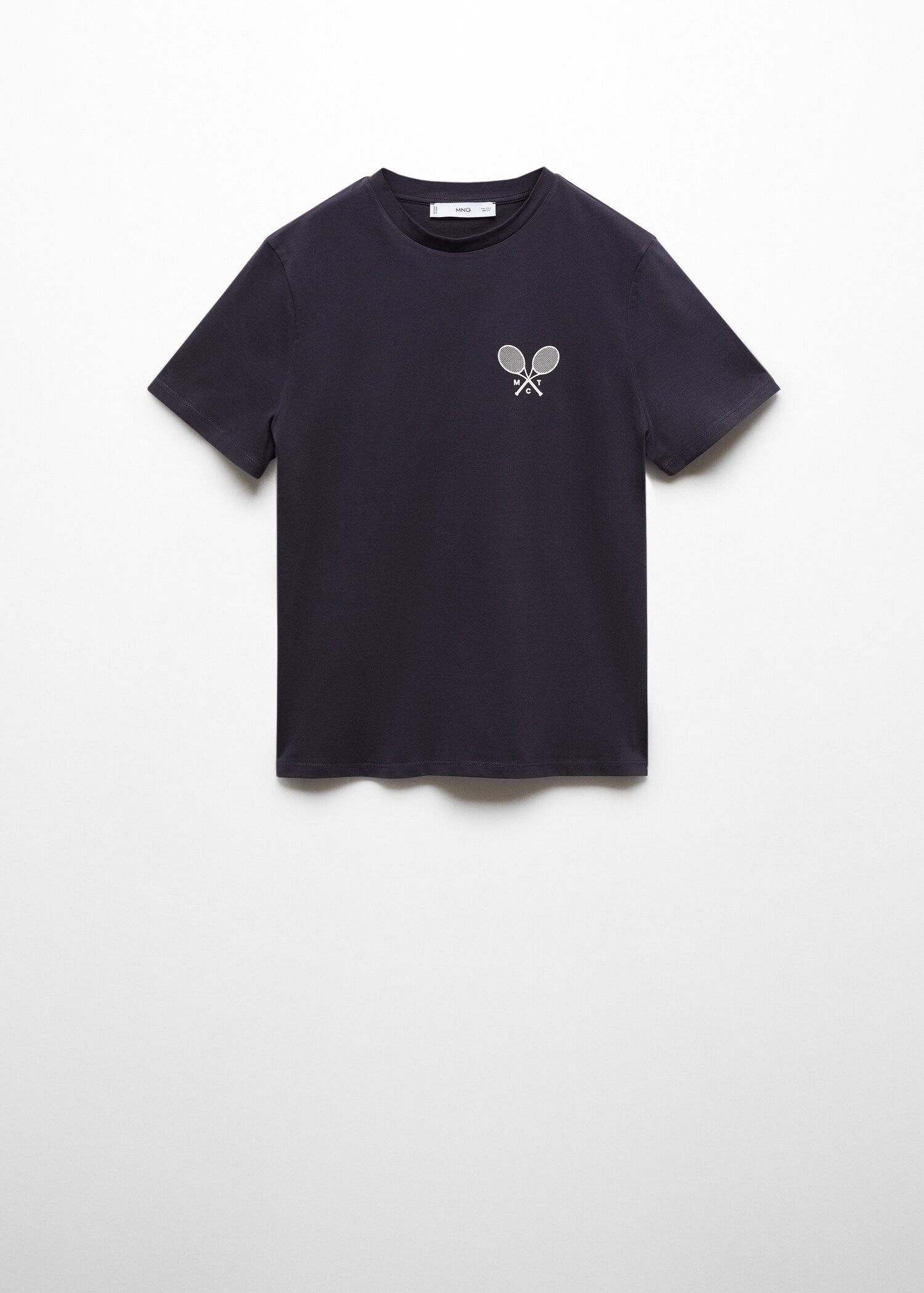 100% cotton t-shirt with printed message - Article without model