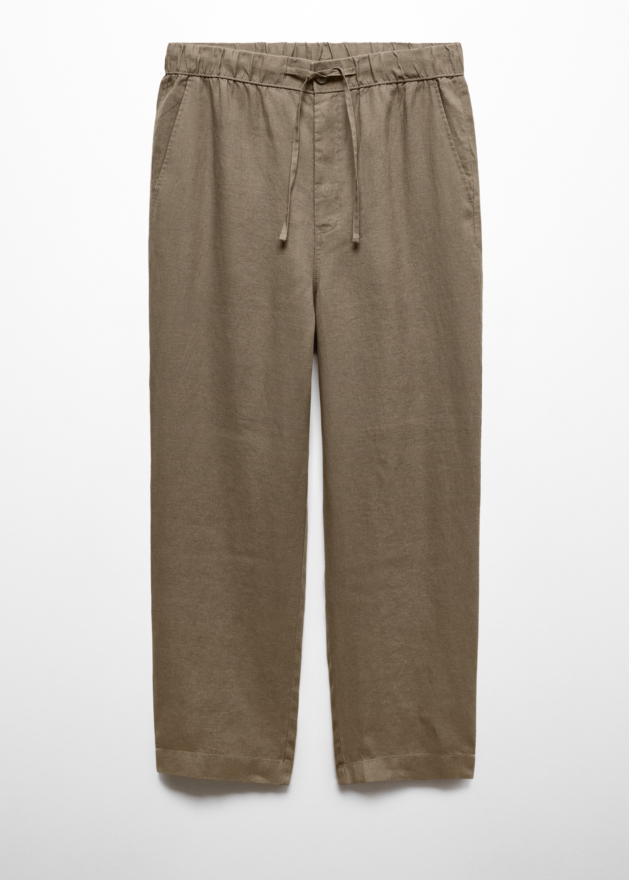 100% linen trousers with drawstring - Article without model